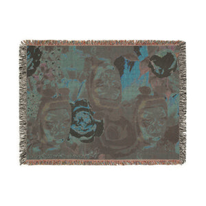 Woven Blanket - Chaotic Abstract Futuristic Design (8310037905580)