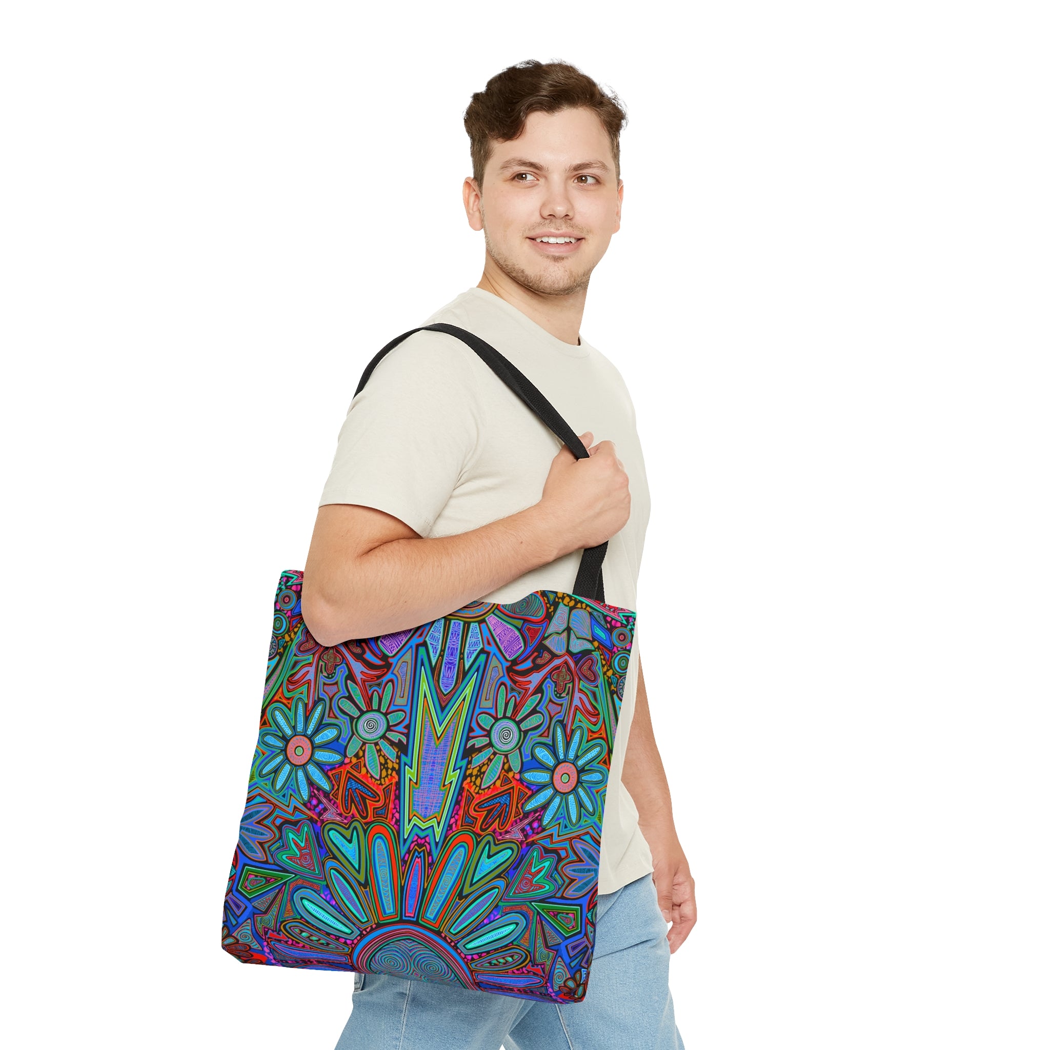 Electrified Chaos Tote Bag (7664755376300)