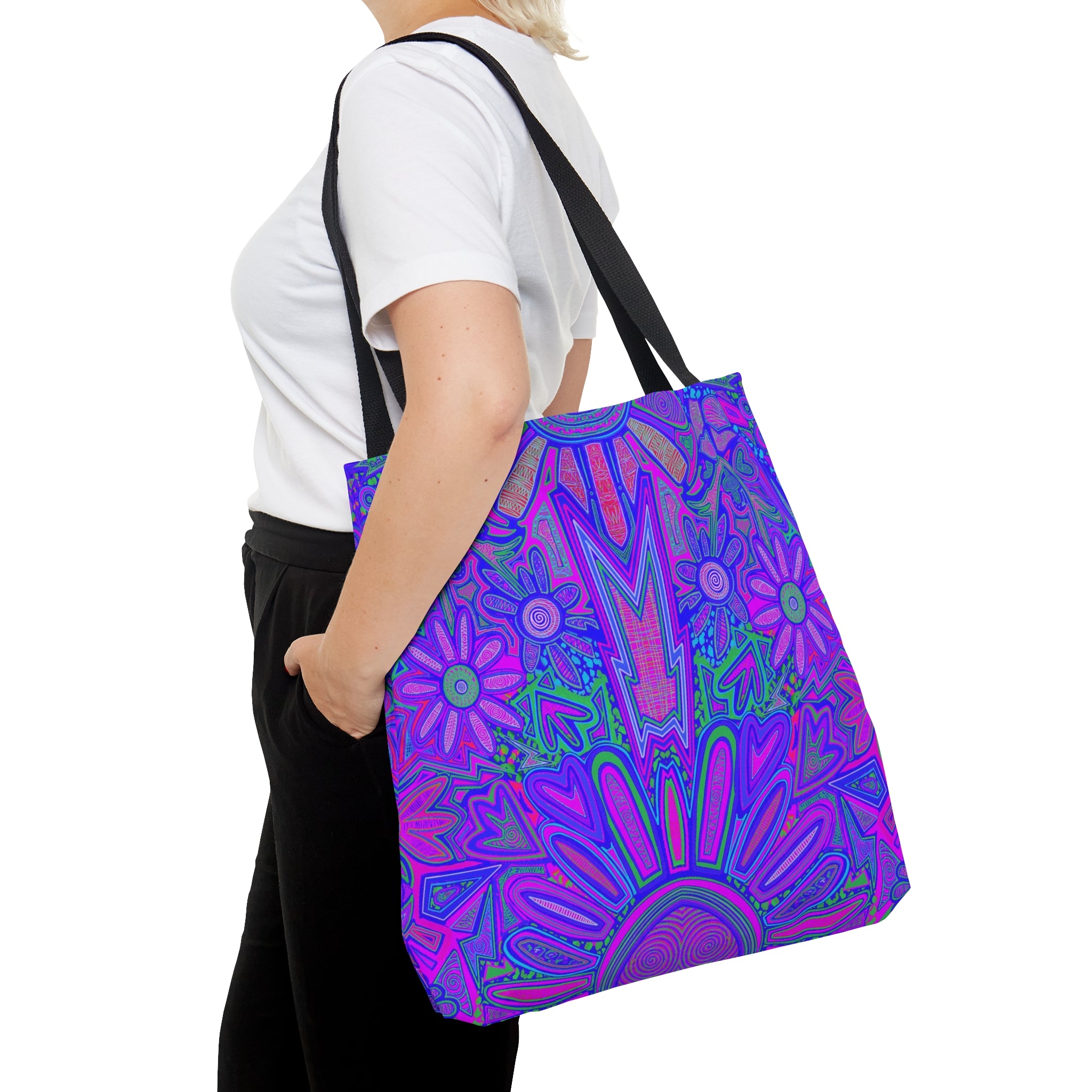 Electrified Chaos Tote Bag (7664759177388)