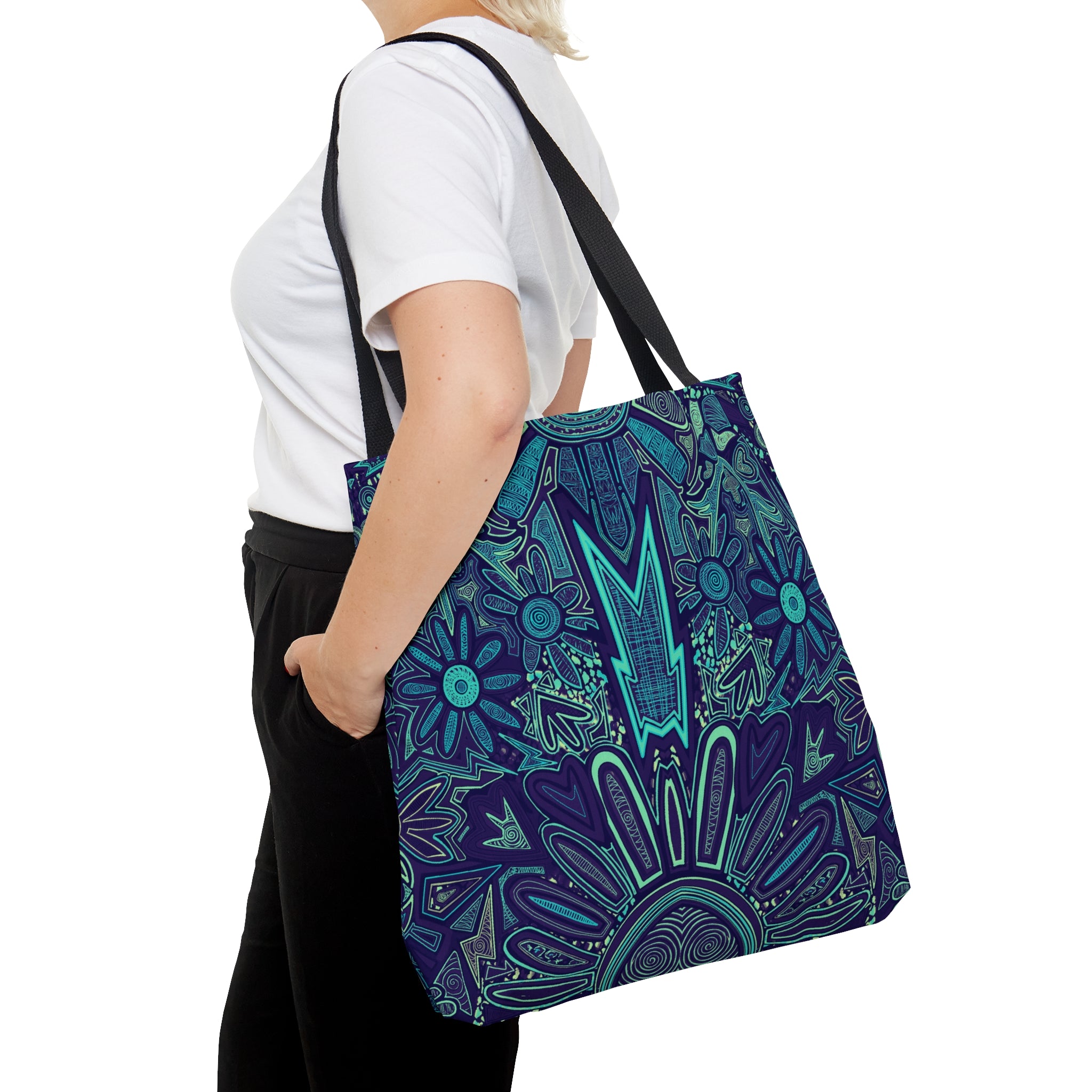 Electrified Chaos Tote Bag (7664760455340)