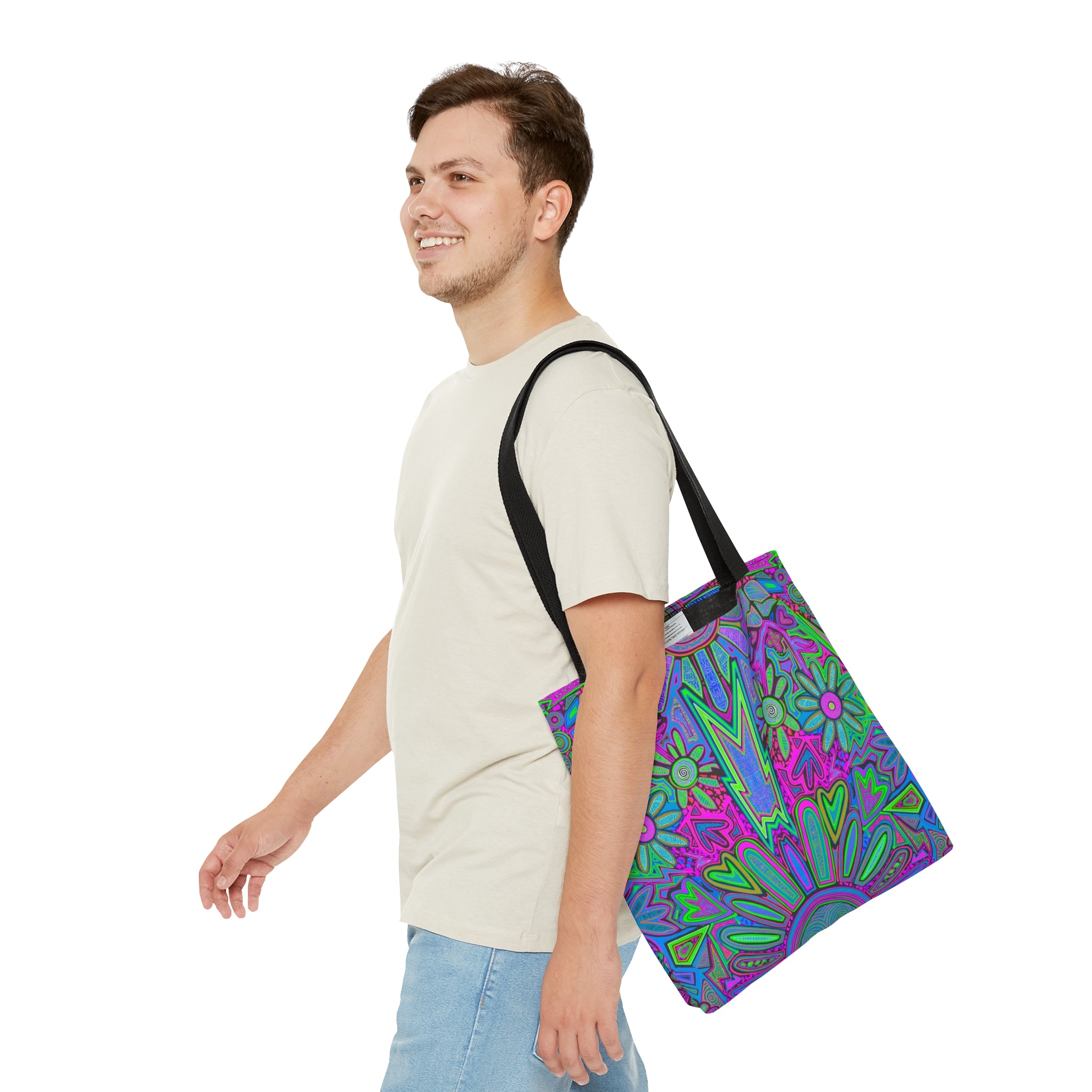 Electrified Chaos Tote Bag (7664756621484)