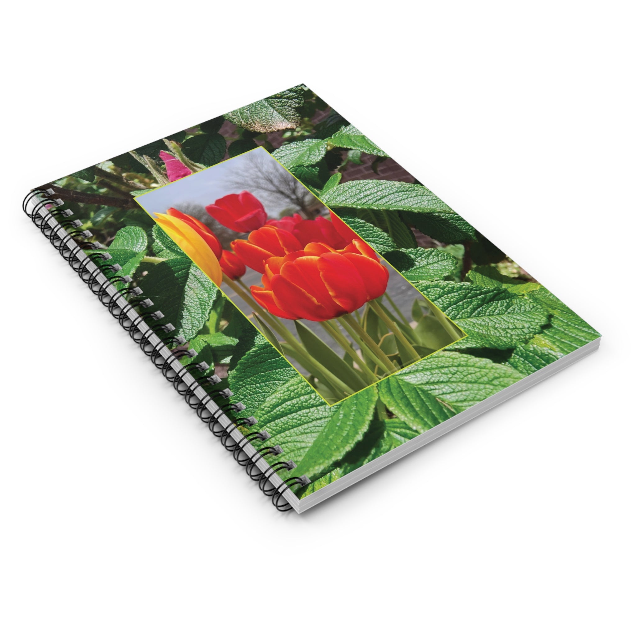 Floral Spiral Notebook - Ruled Line (8272843833516)