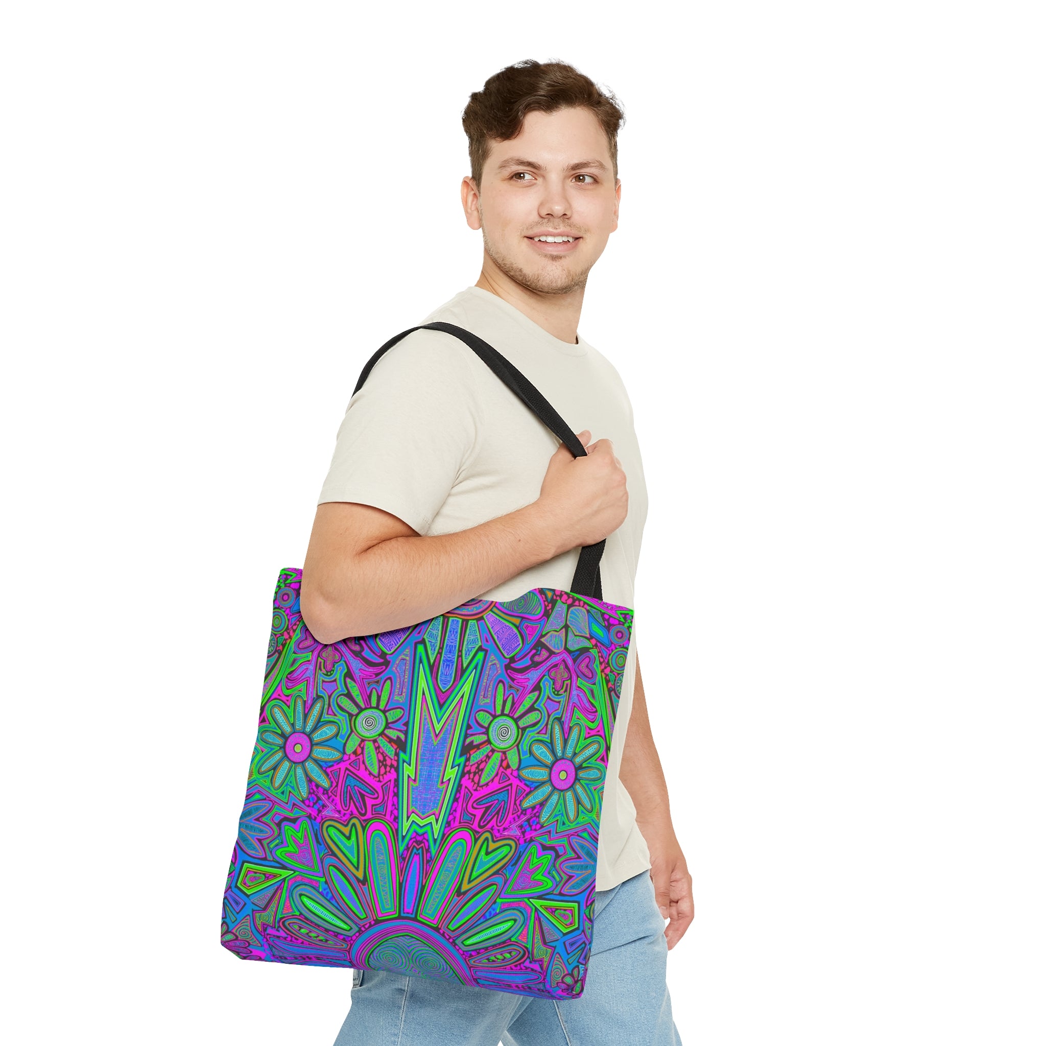 Electrified Chaos Tote Bag (7664756621484)