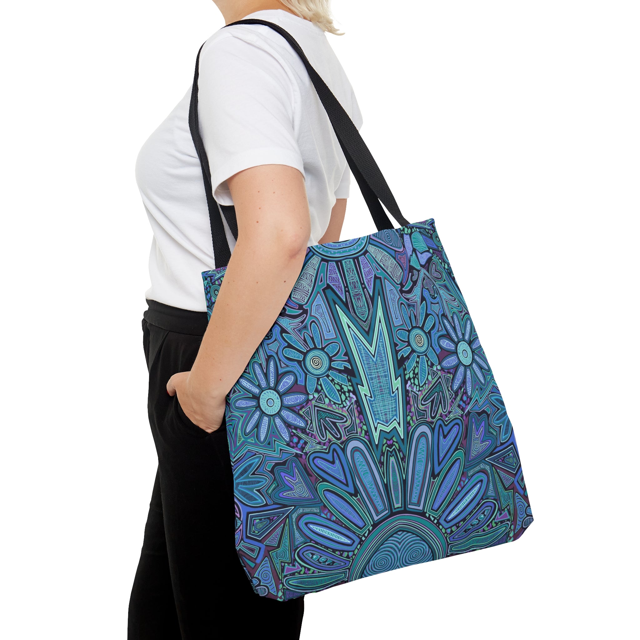 Electrified Chaos Tote Bag (7664760553644)