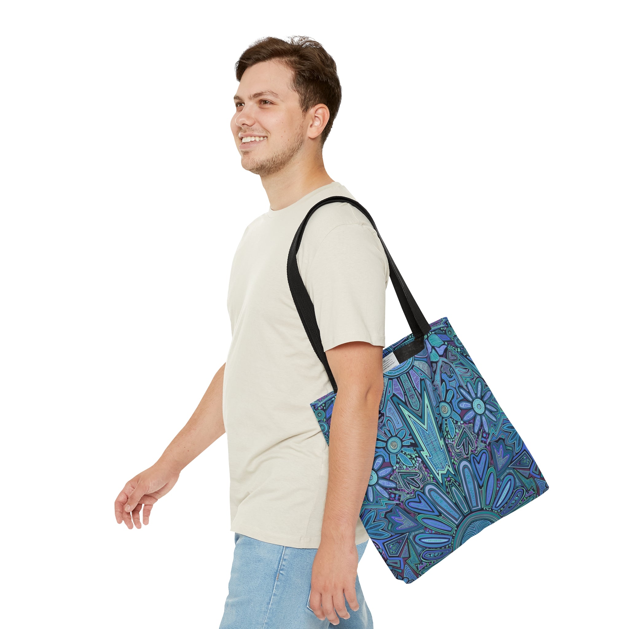 Electrified Chaos Tote Bag (7664760553644)