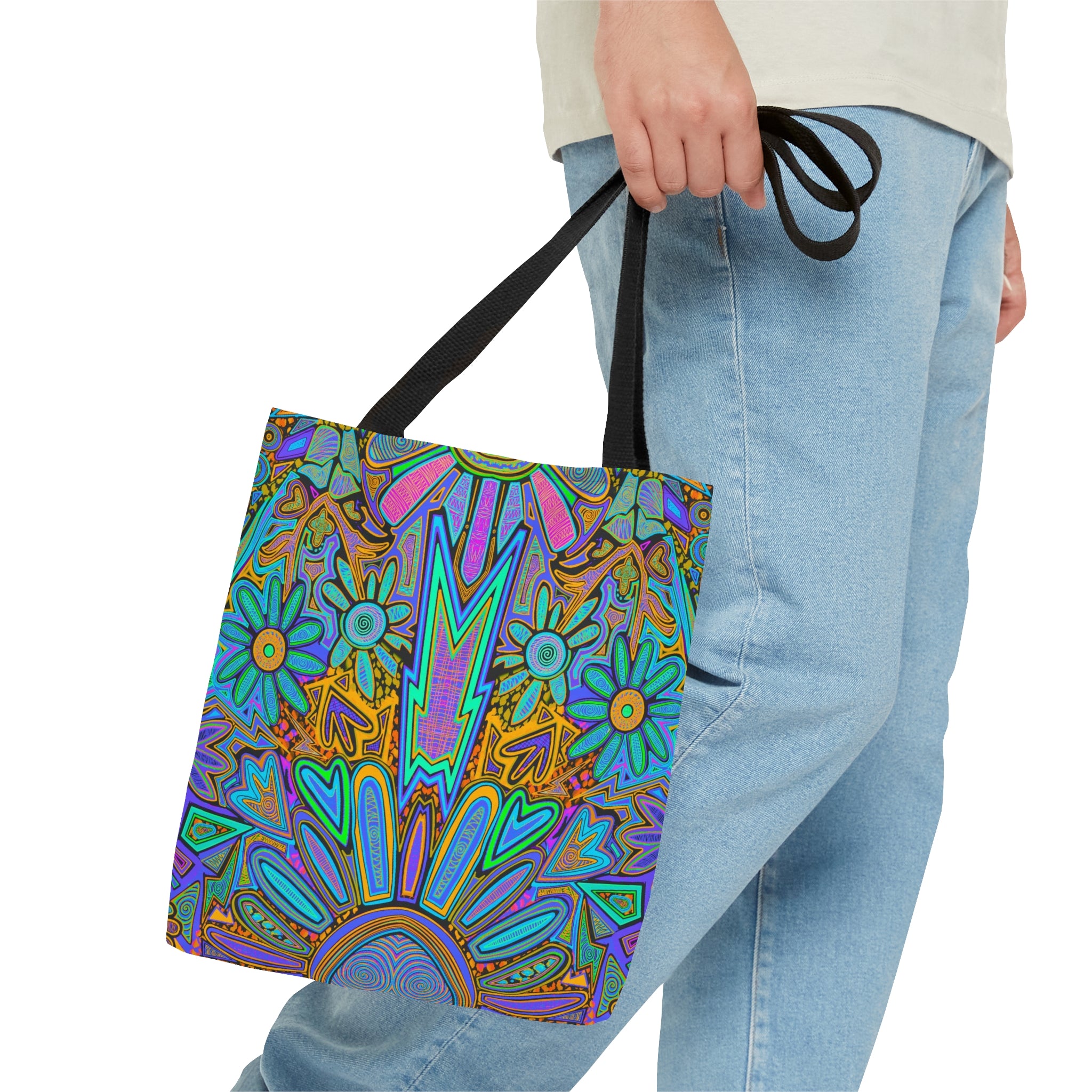 Electrified Chaos Tote Bag (7664756719788)