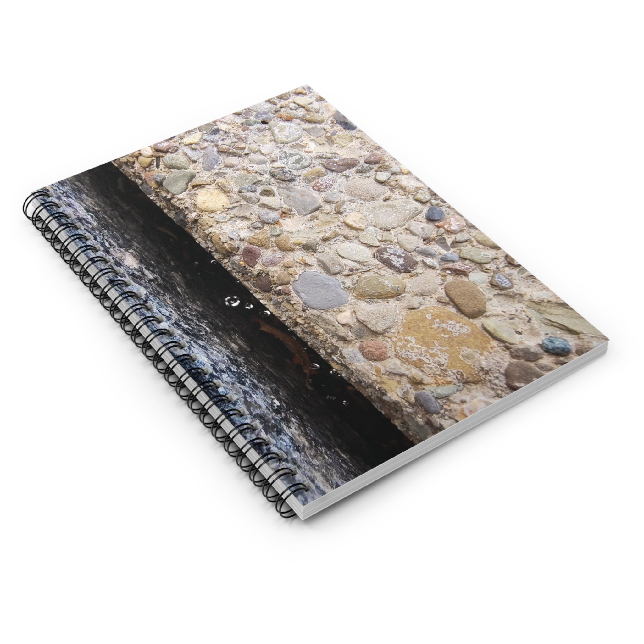 Journal - Concrete Rock and Water Droplet Spider Web Motif (8273226432684)