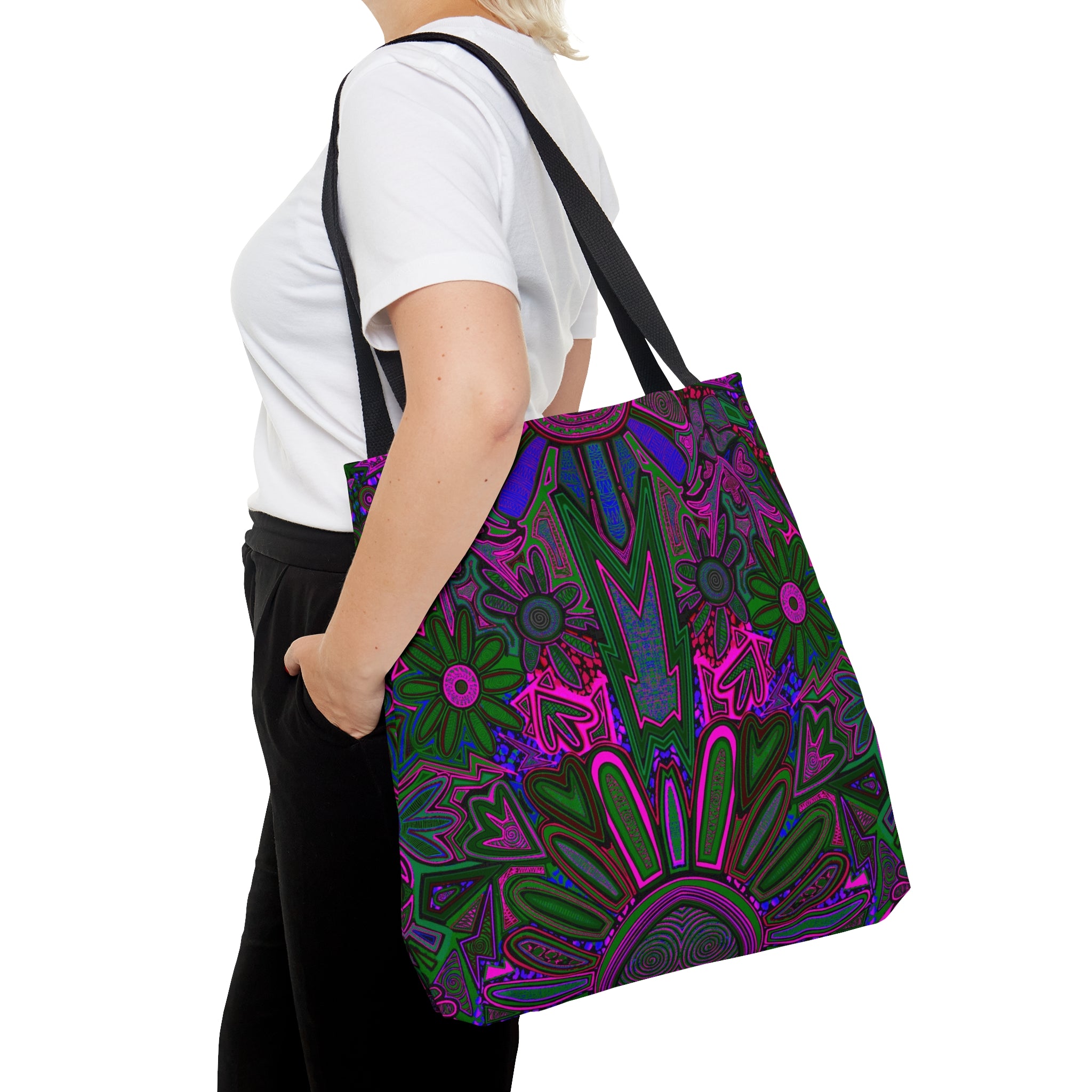 Electrified Chaos Tote Bag (7664756392108)