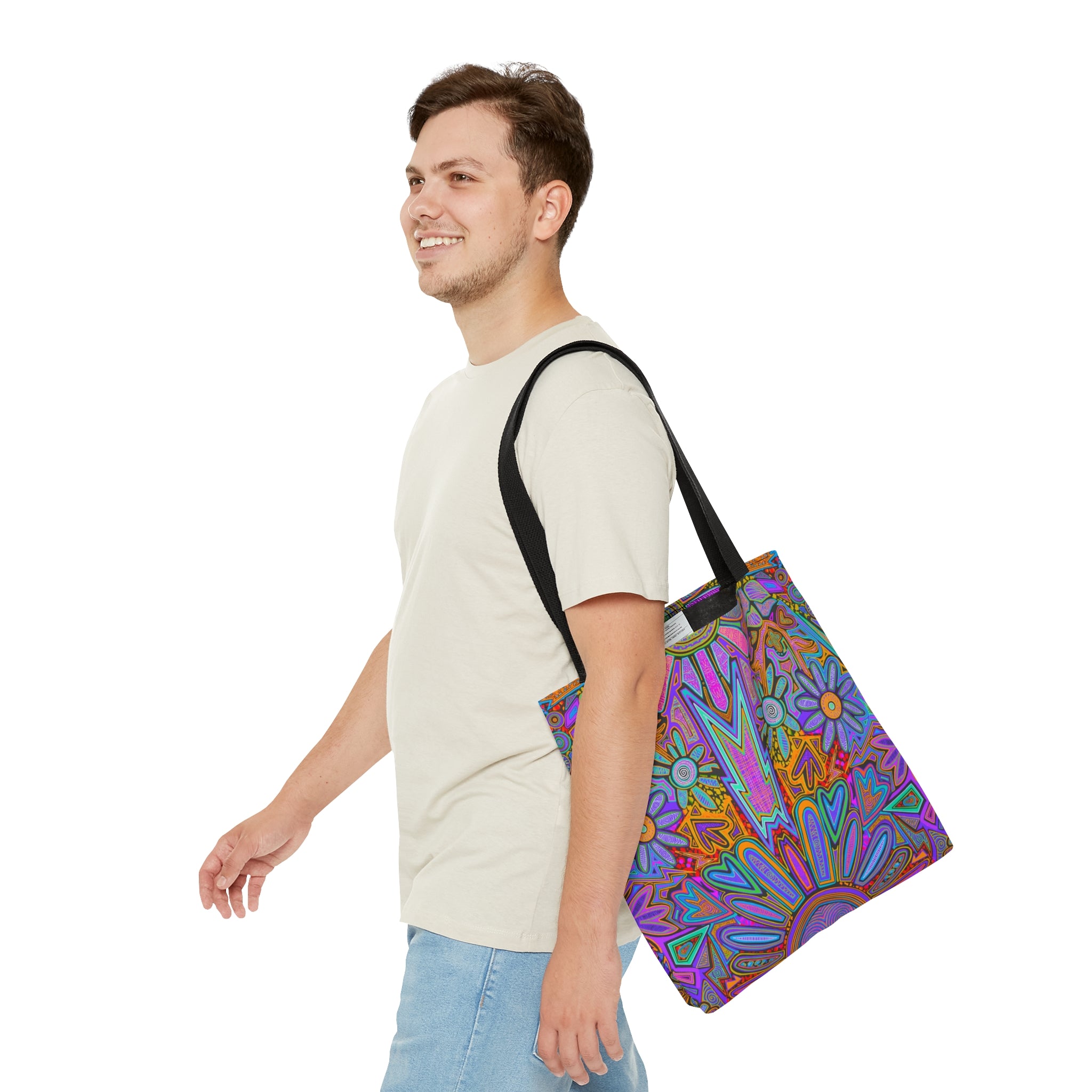 Electrified Chaos Tote Bag (7664756555948)