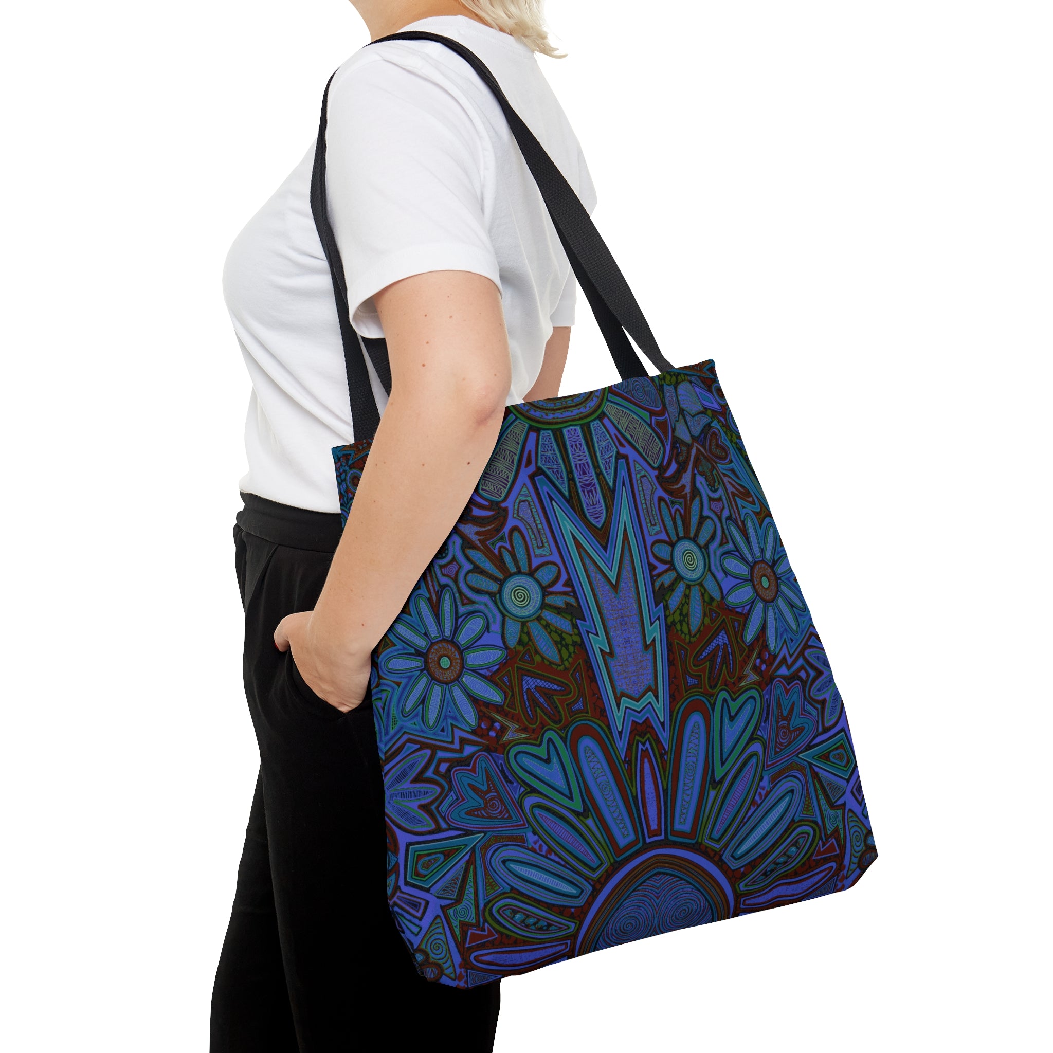 Electrified Chaos Tote Bag (7664755474604)