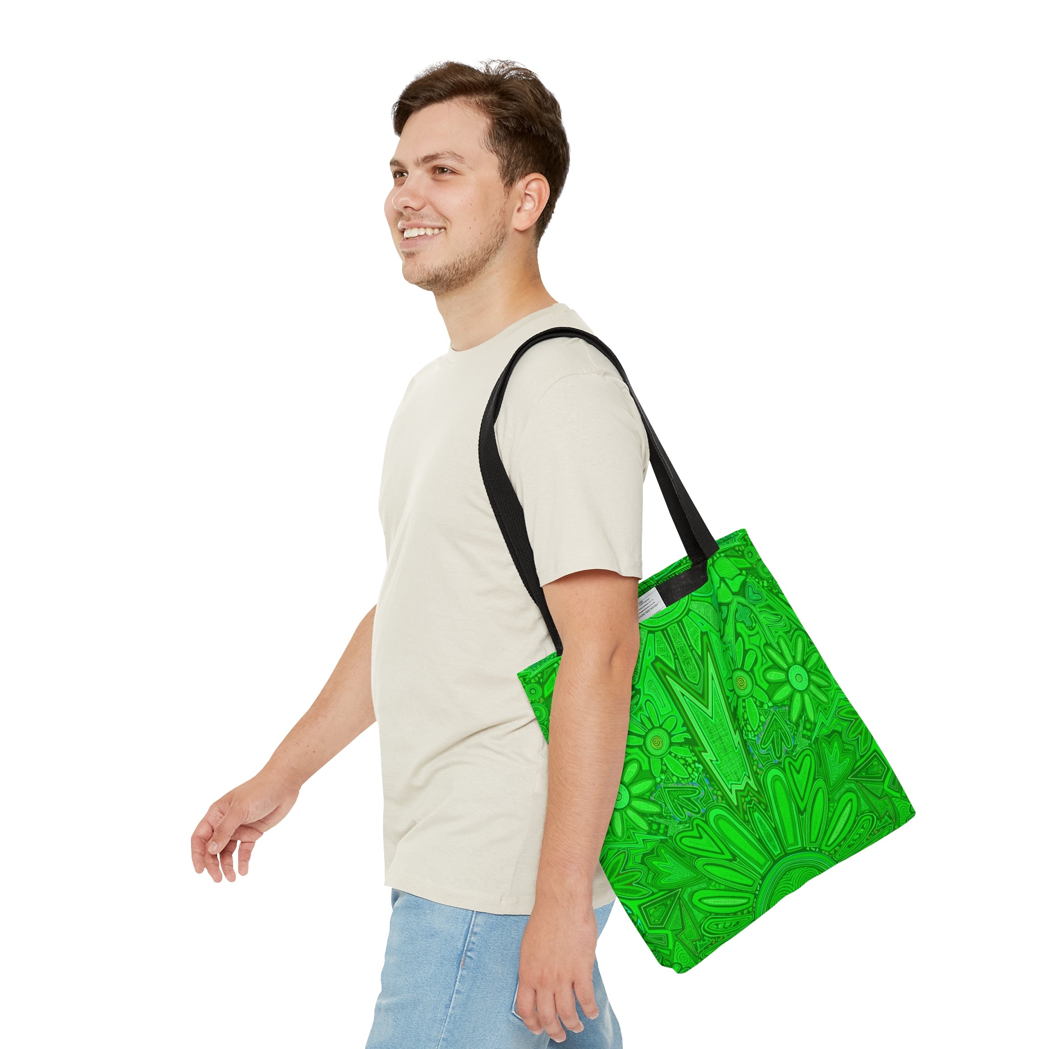 Electrified Chaos Tote Bag (7664760520876)