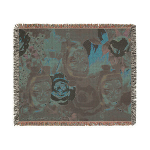 Woven Blanket - Chaotic Abstract Futuristic Design (8310037905580)