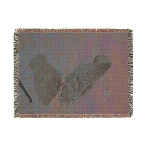 Cozy Duck Woven Blanket, Rustic Home Decor, Gift for Nature Lovers, Perfect for Picnics, Winter Warmth, Animal Lover's Gift (8310045147308)