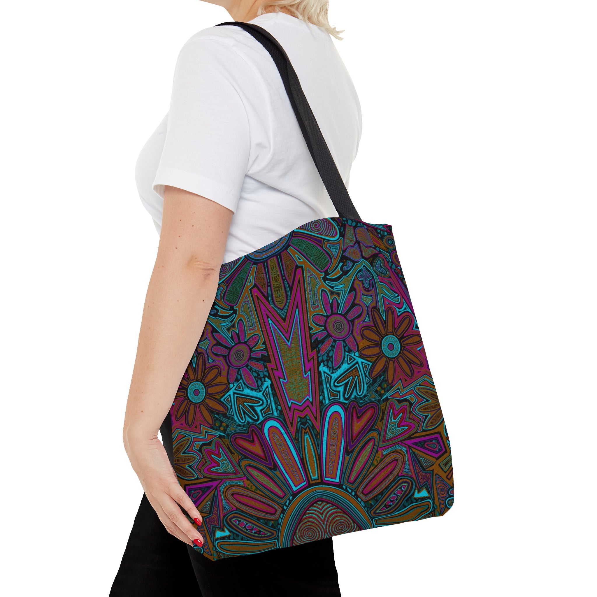 Electrified Chaos Tote Bag (7664758980780)