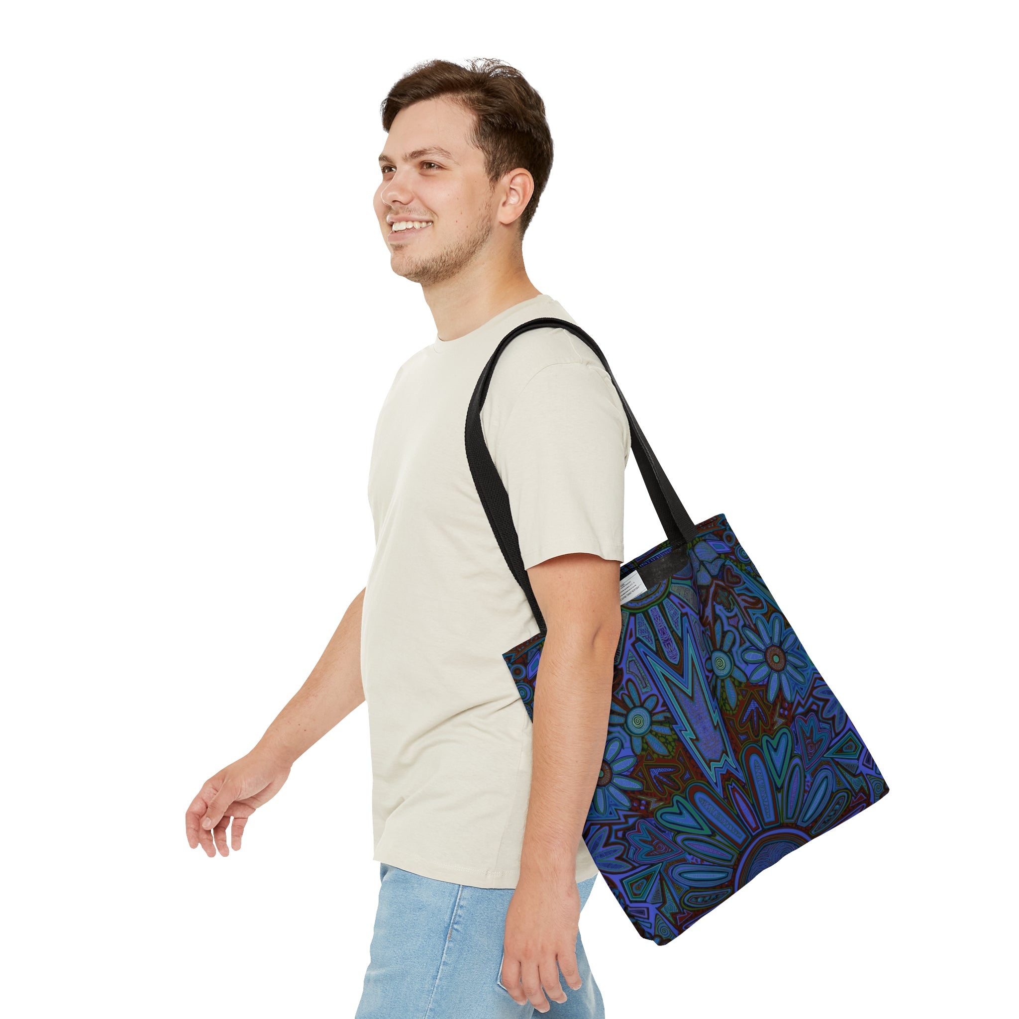 Electrified Chaos Tote Bag (7664755474604)