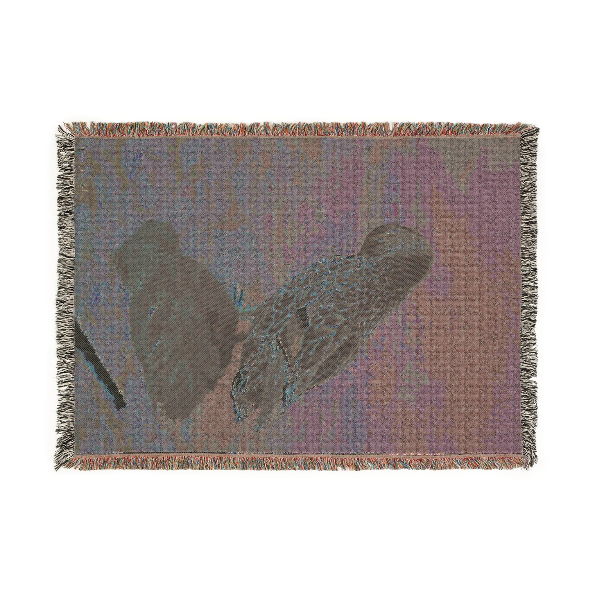 Cozy Duck Woven Blanket, Rustic Home Decor, Gift for Nature Lovers, Perfect for Picnics, Winter Warmth, Animal Lover's Gift (8310045147308)