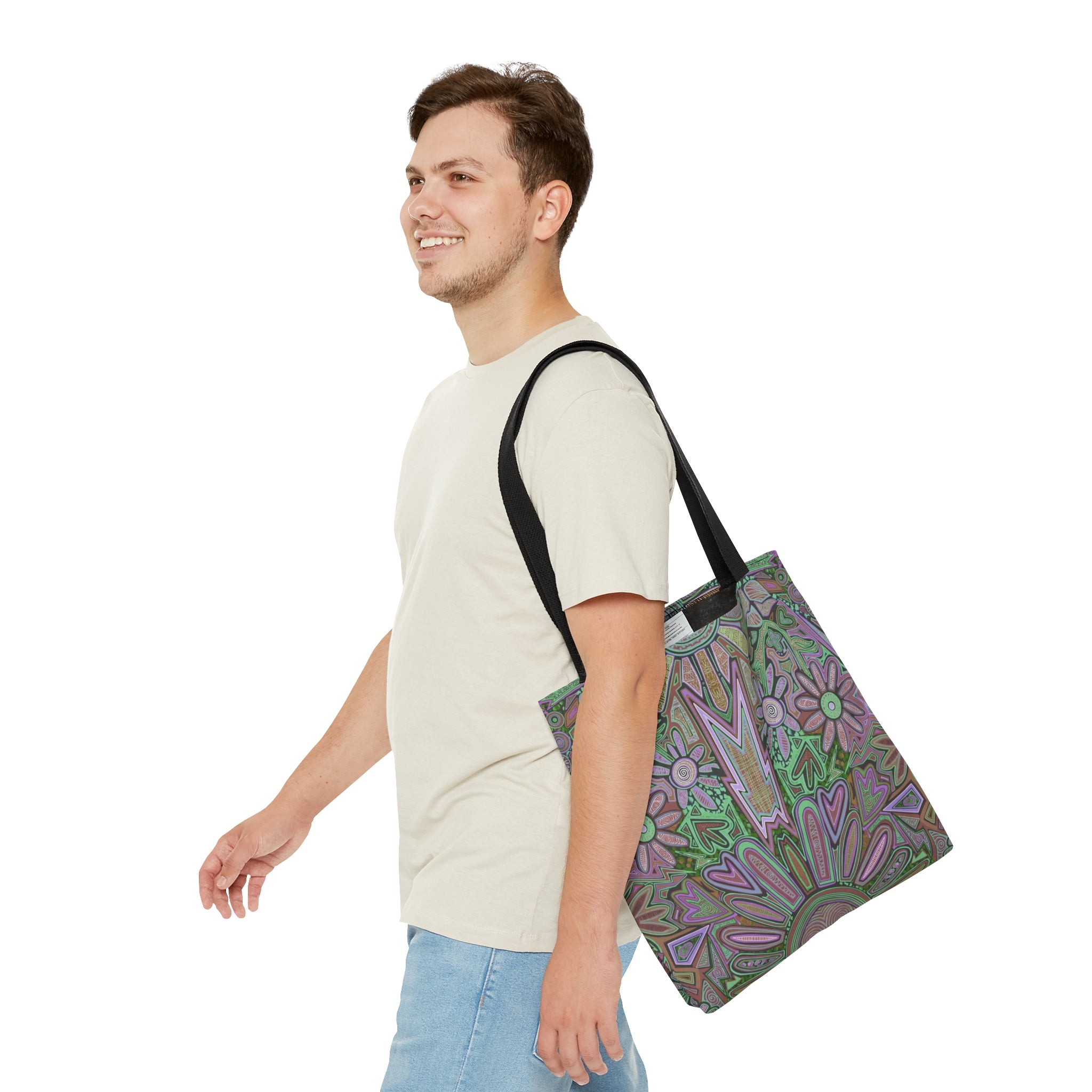 Electrified Chaos Tote Bag (7664756687020)