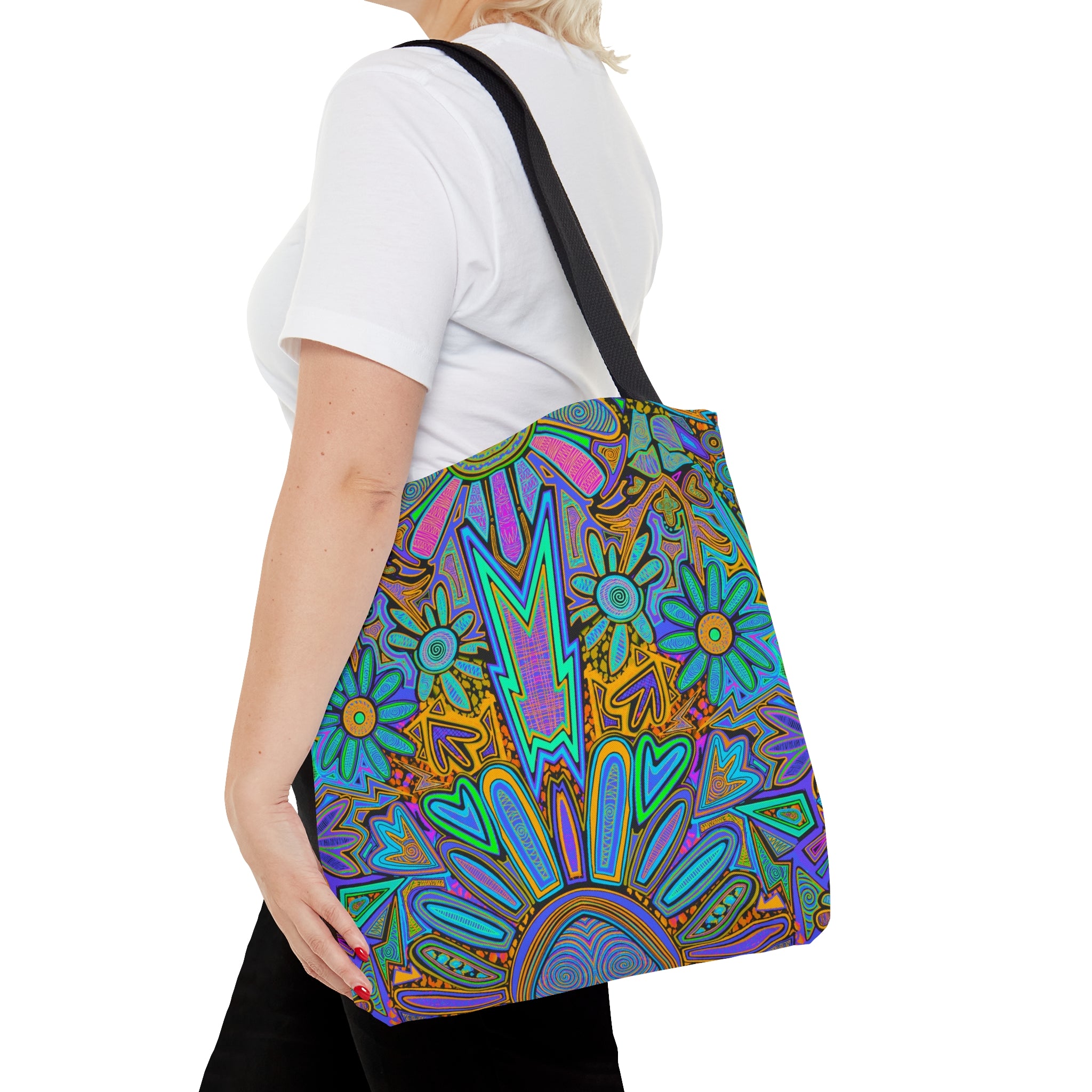 Electrified Chaos Tote Bag (7664756719788)