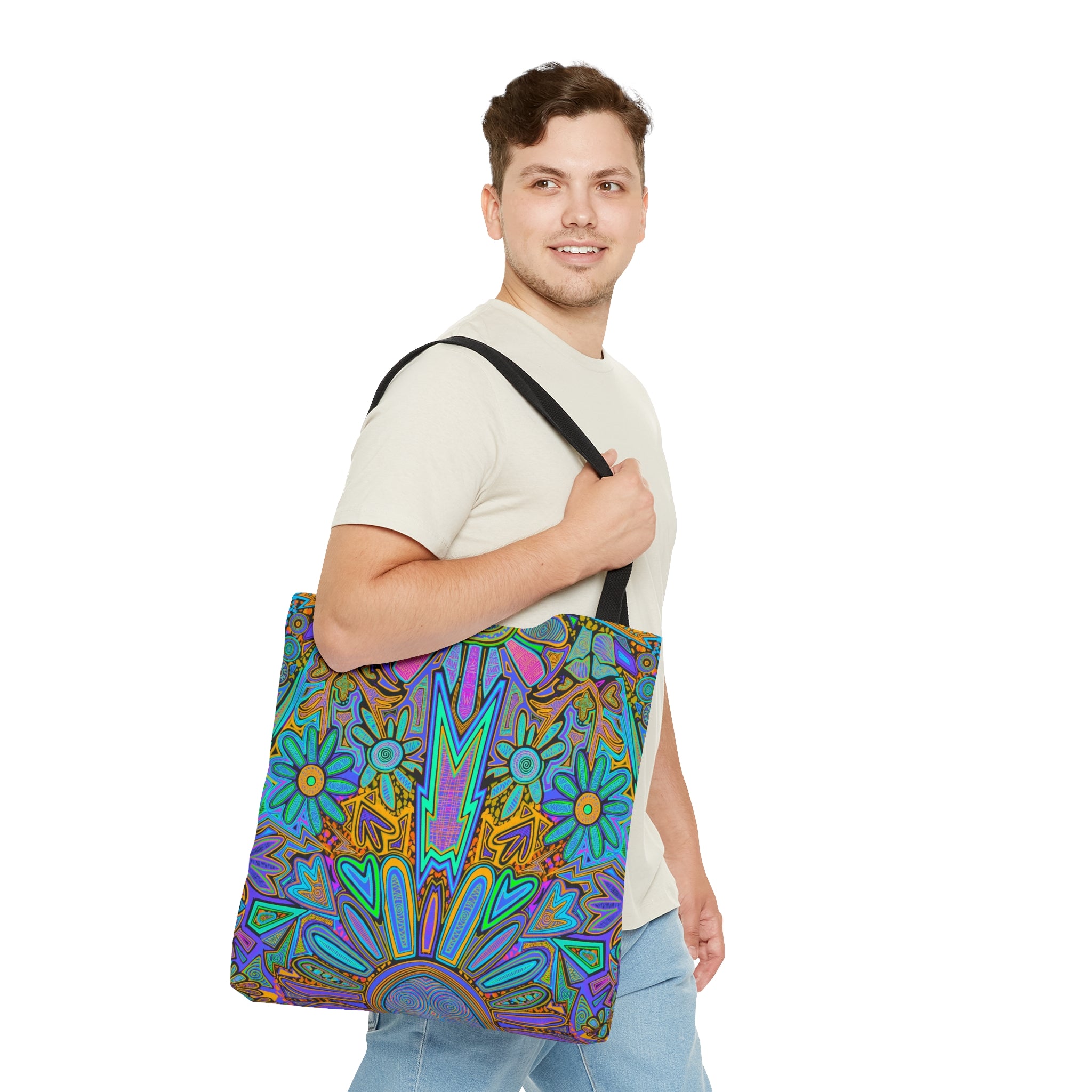 Electrified Chaos Tote Bag (7664756719788)