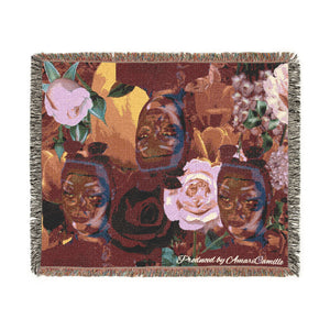 Woven Blanket - Chaotic Abstract Futuristic Design (8310037905580)