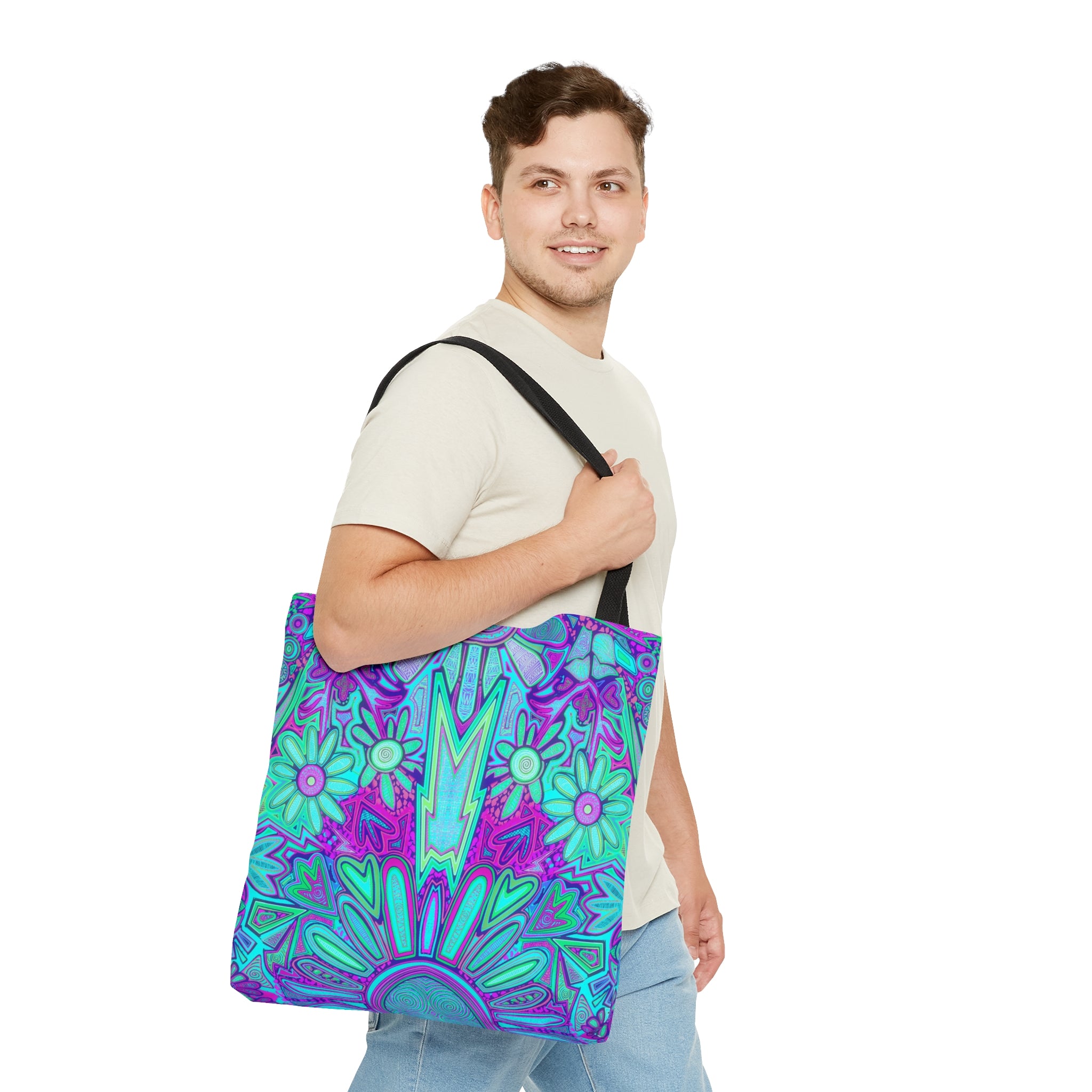 Electrified Chaos Tote Bag (7664756588716)