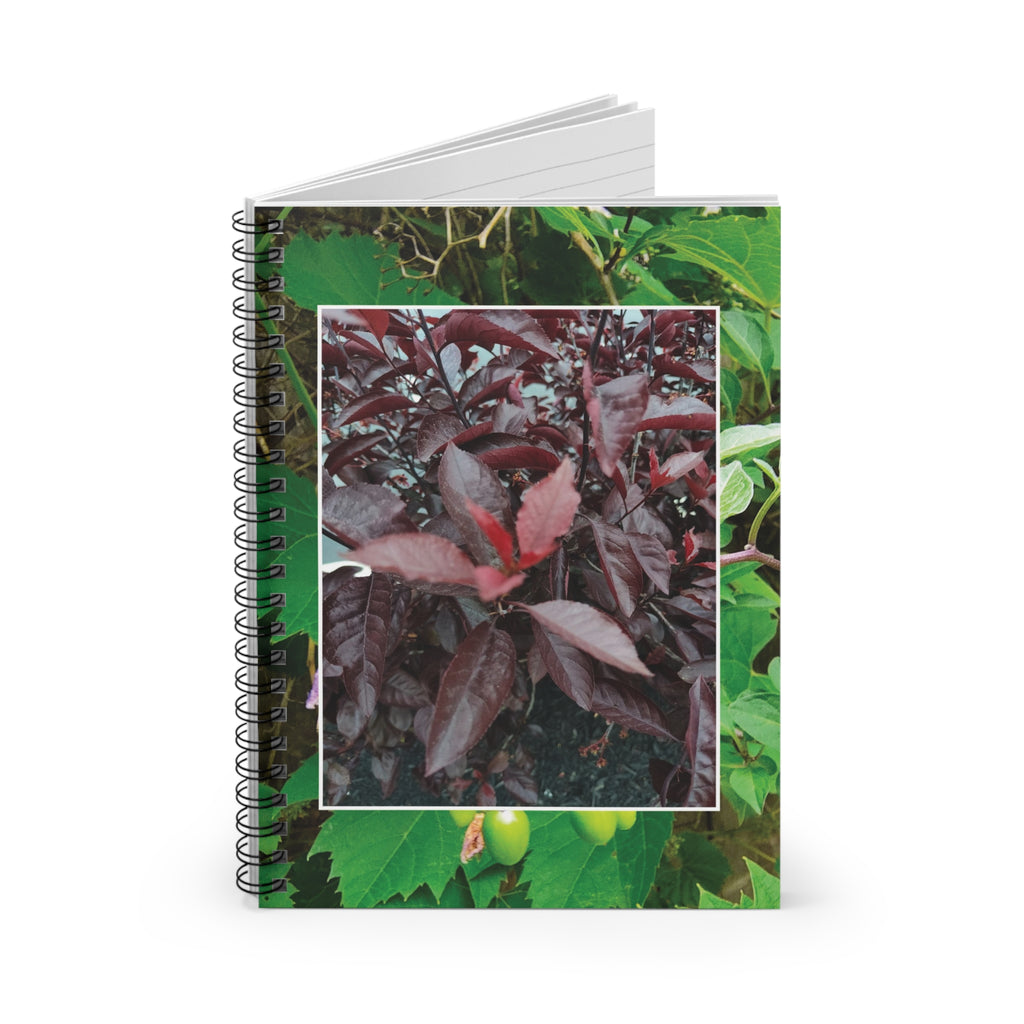 Floral Spiral Notebook - Ruled Line (8272843997356)