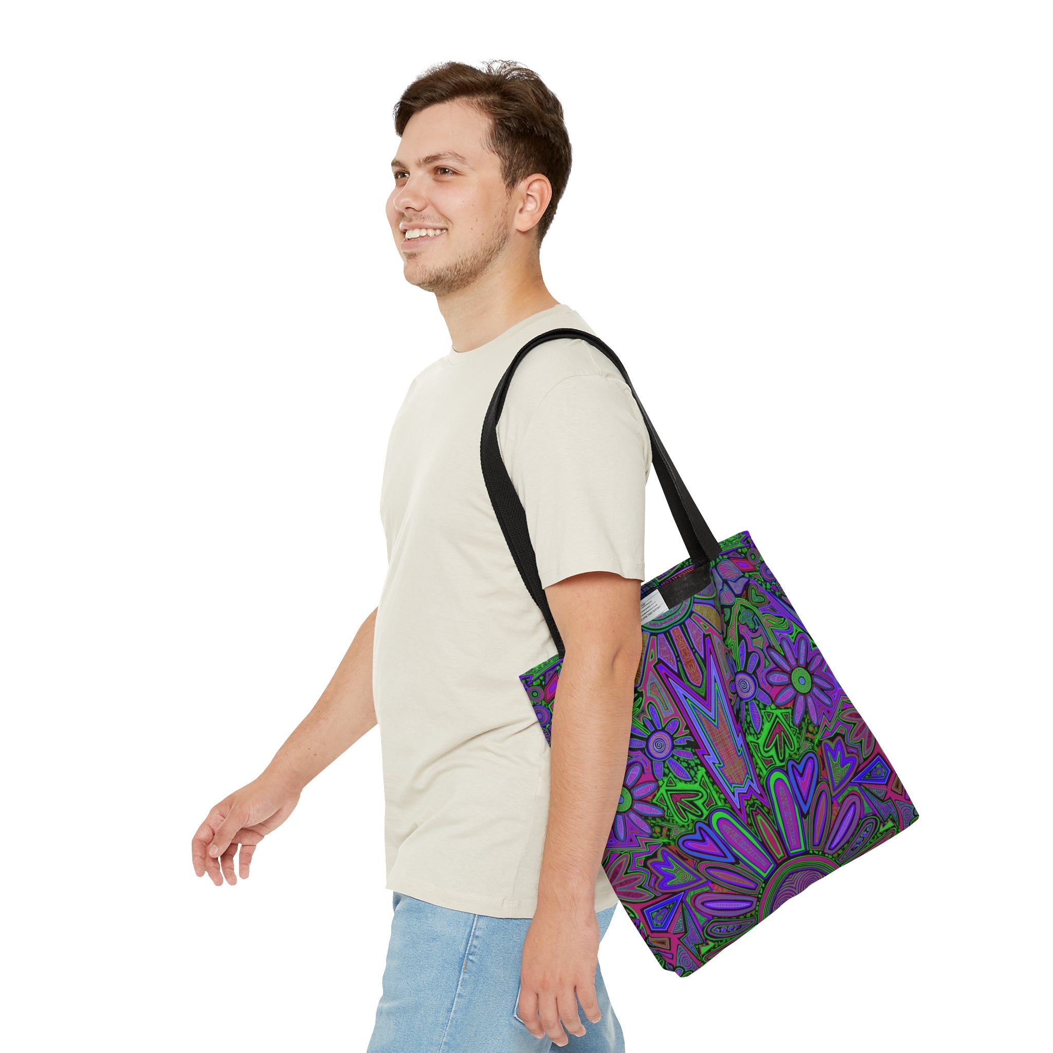 Electrified Chaos Tote Bag (7664759210156)