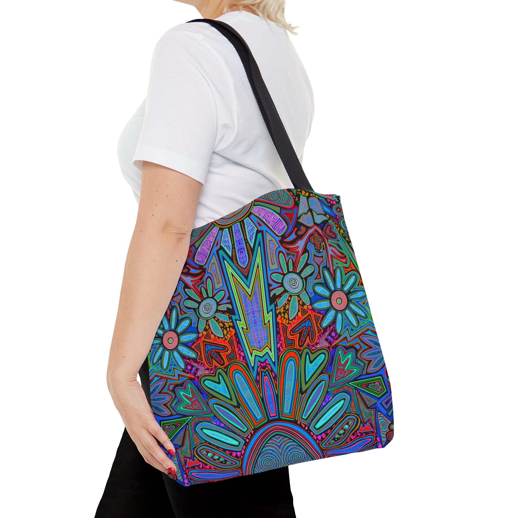 Electrified Chaos Tote Bag (7664755376300)