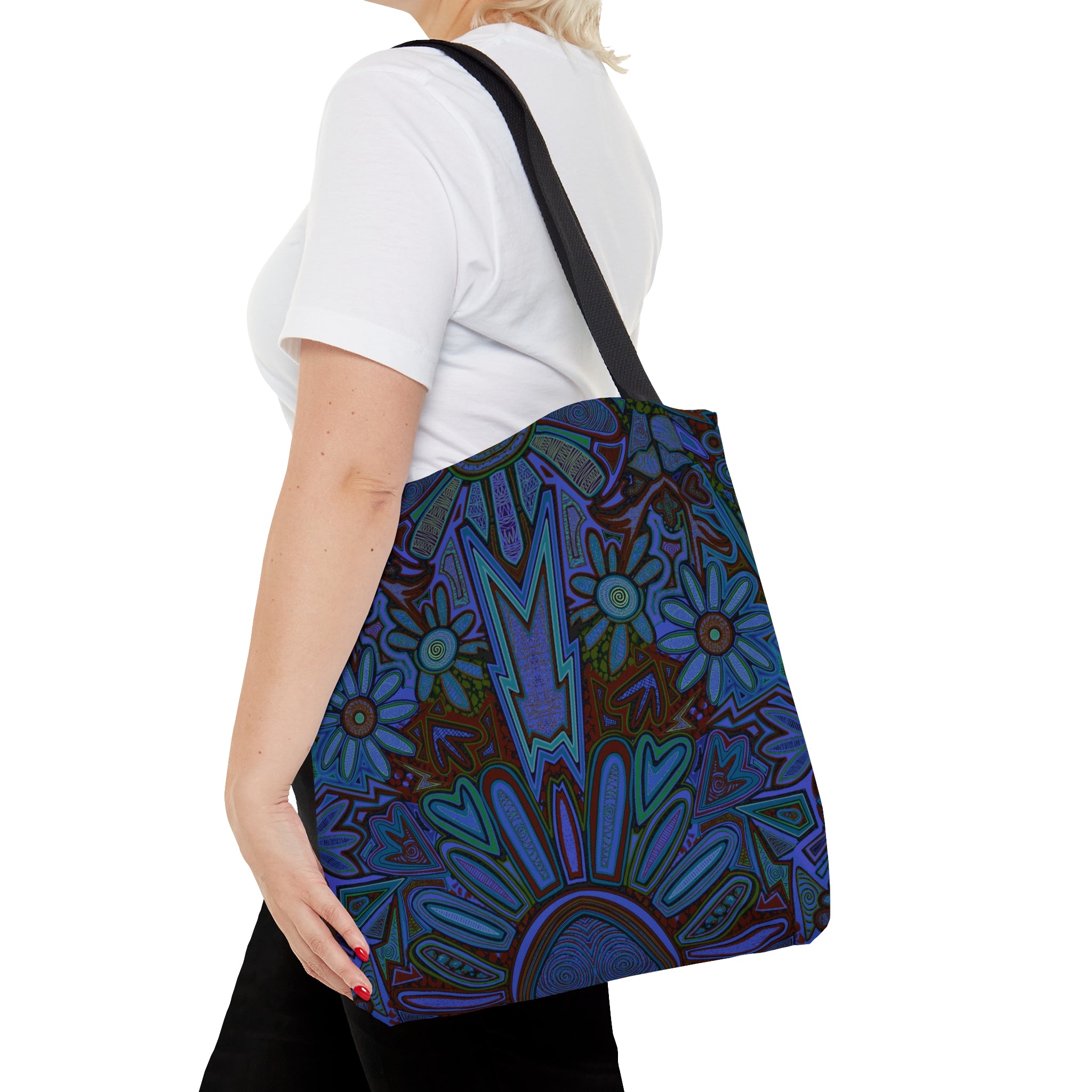 Electrified Chaos Tote Bag (7664755474604)