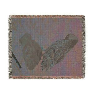 Cozy Duck Woven Blanket, Rustic Home Decor, Gift for Nature Lovers, Perfect for Picnics, Winter Warmth, Animal Lover's Gift (8310045147308)