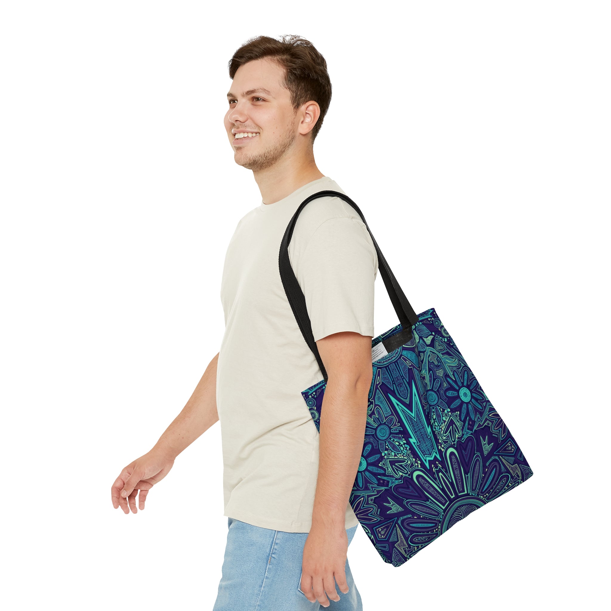 Electrified Chaos Tote Bag (7664760455340)