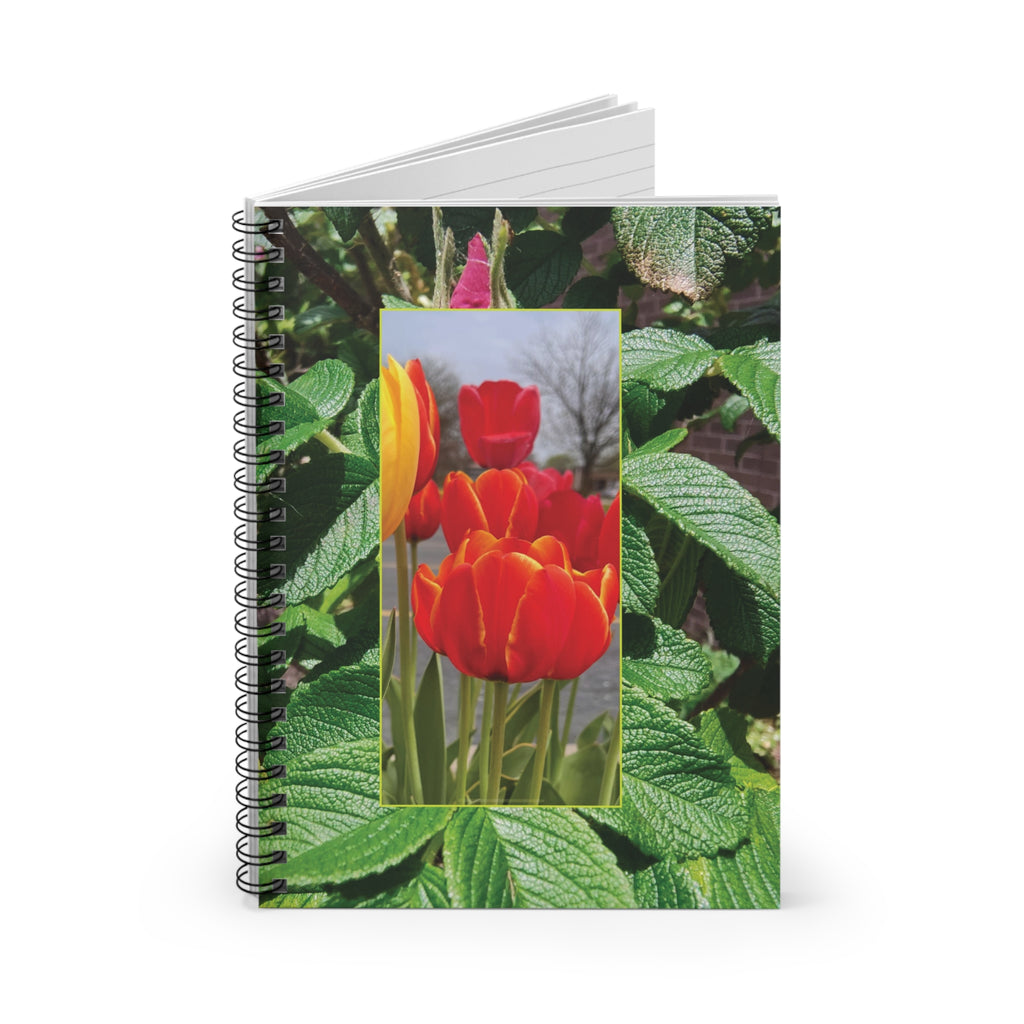 Floral Spiral Notebook - Ruled Line (8272843833516)