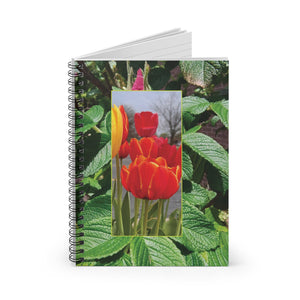 Floral Spiral Notebook - Ruled Line (8272843833516)