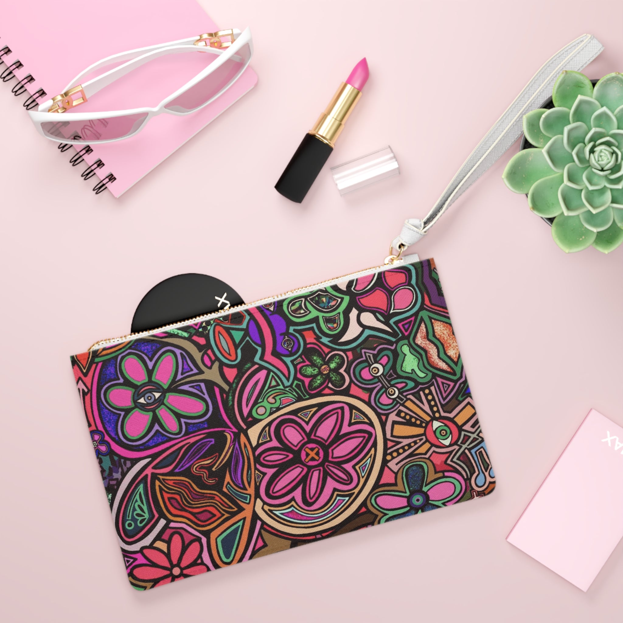 Butterfly Flower Clutch Bag (7656768897196)