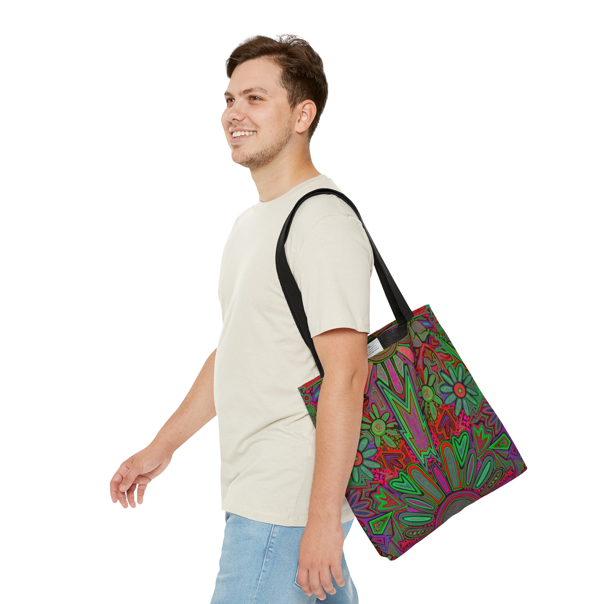 Electrified Chaos Tote Bag (7664756752556)