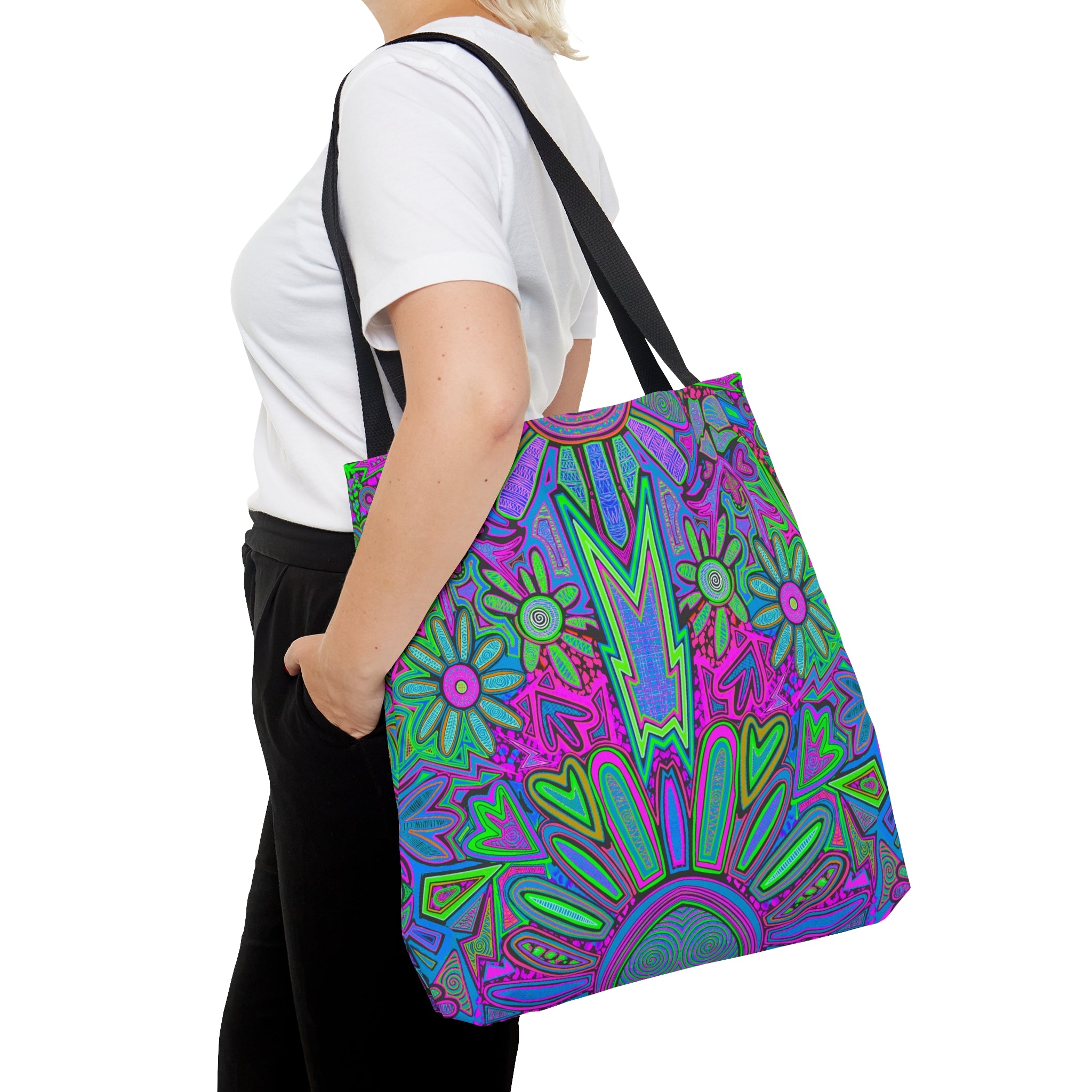 Electrified Chaos Tote Bag (7664756621484)