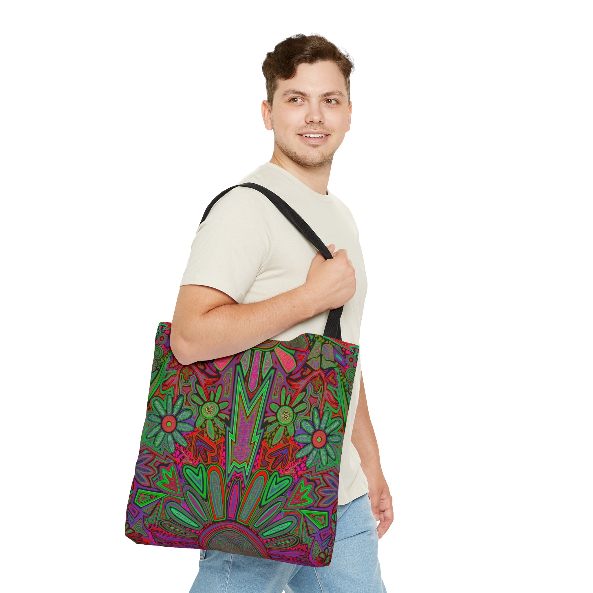 Electrified Chaos Tote Bag (7664756752556)