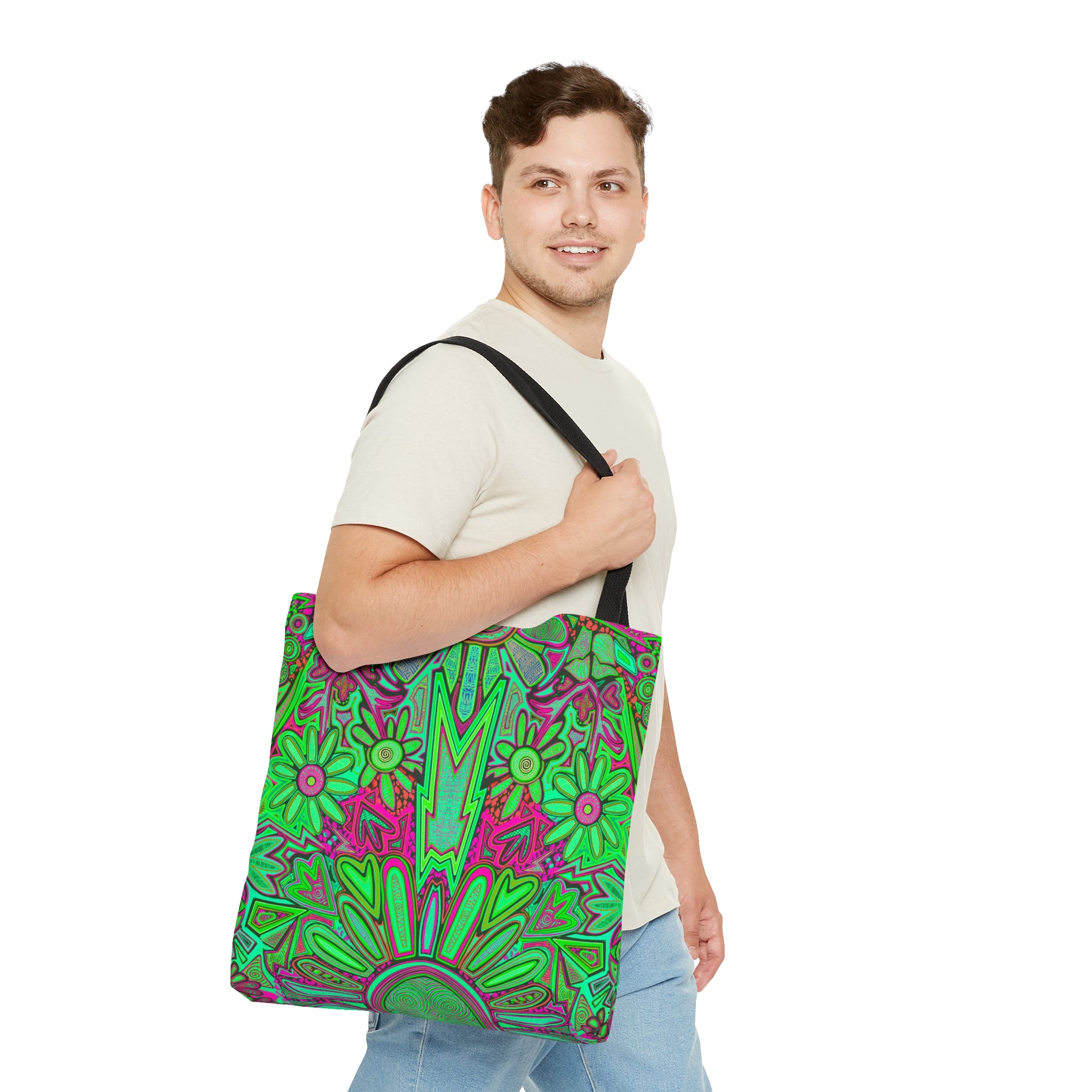 Electrified Chaos Tote Bag (7664755507372)