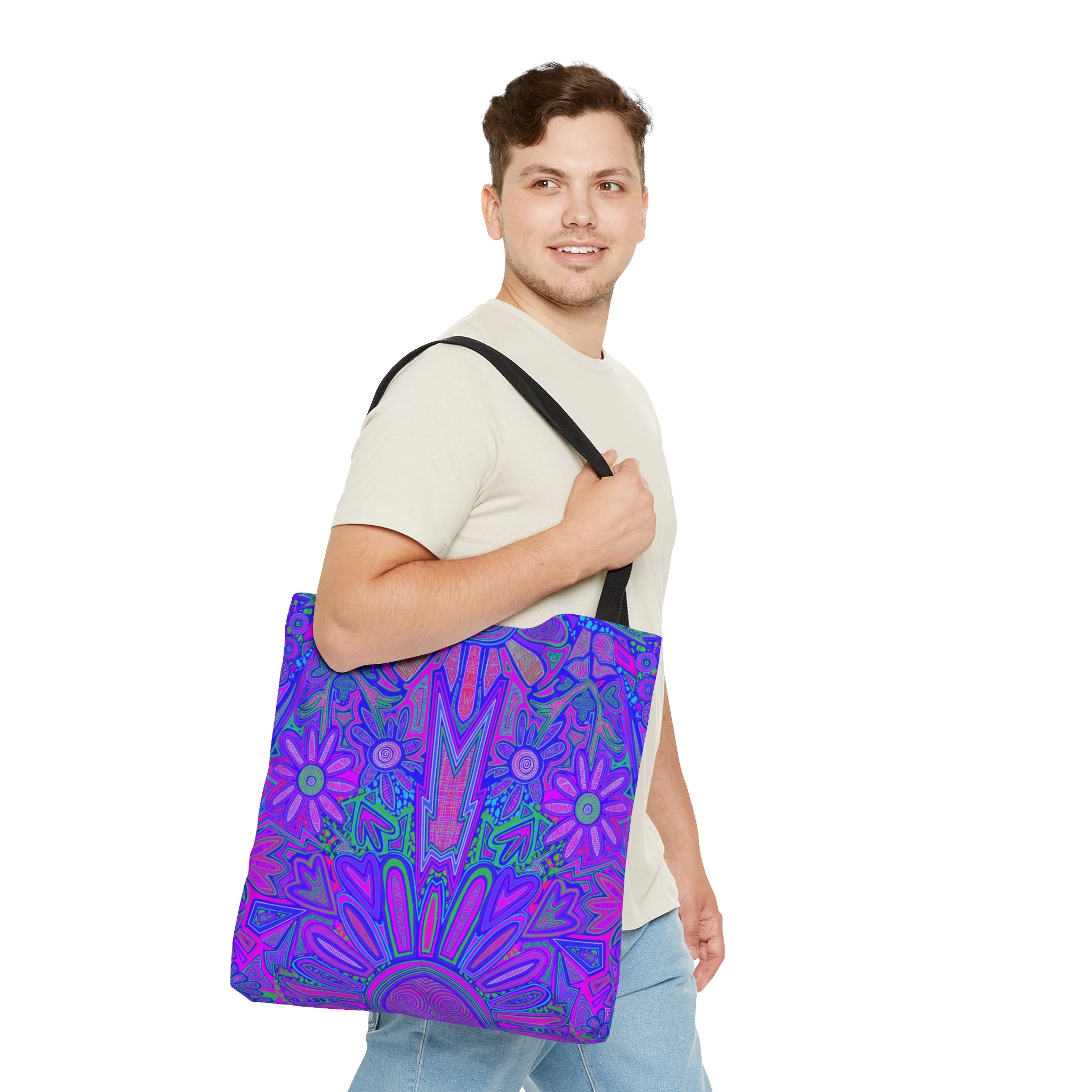 Electrified Chaos Tote Bag (7664759177388)