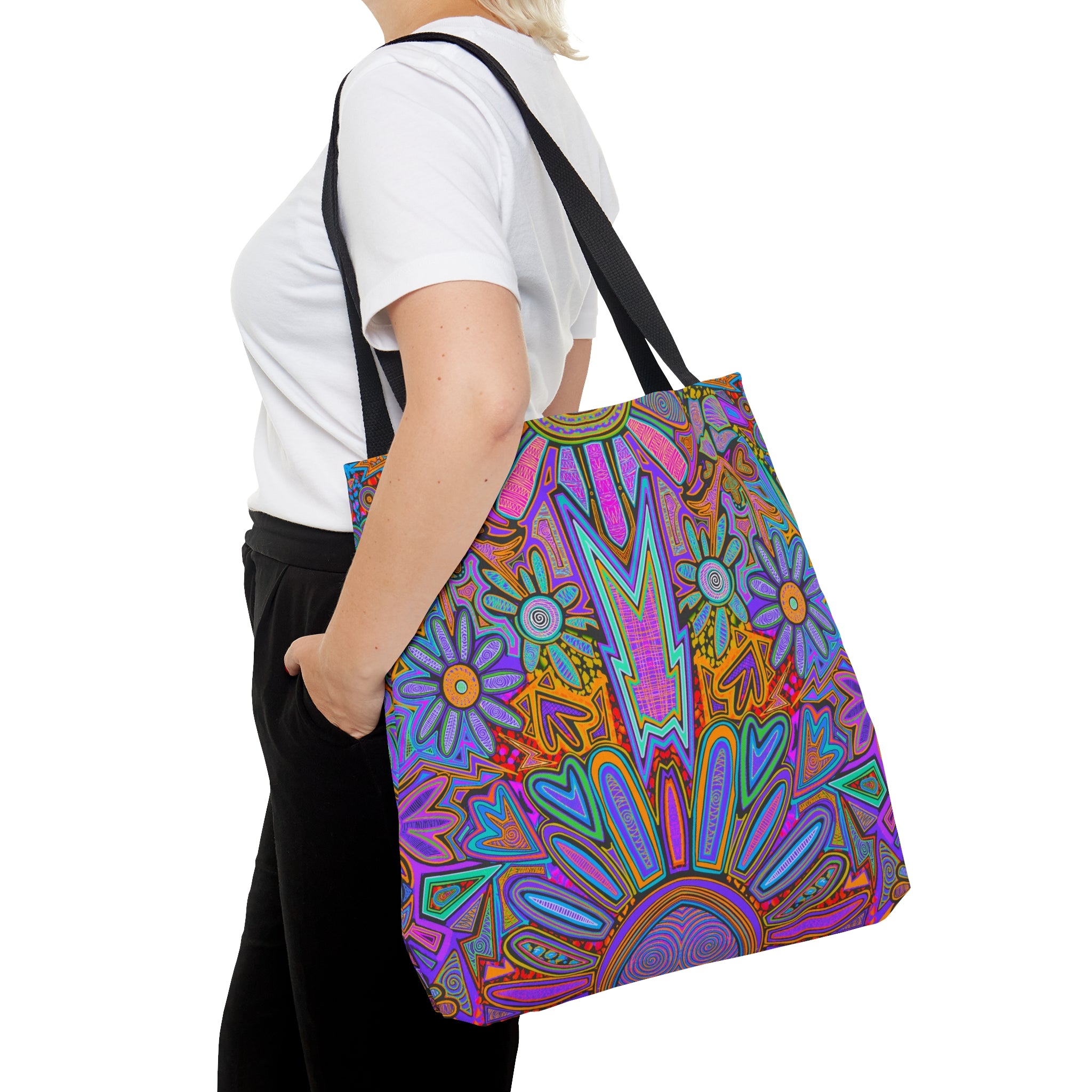 Electrified Chaos Tote Bag (7664756555948)