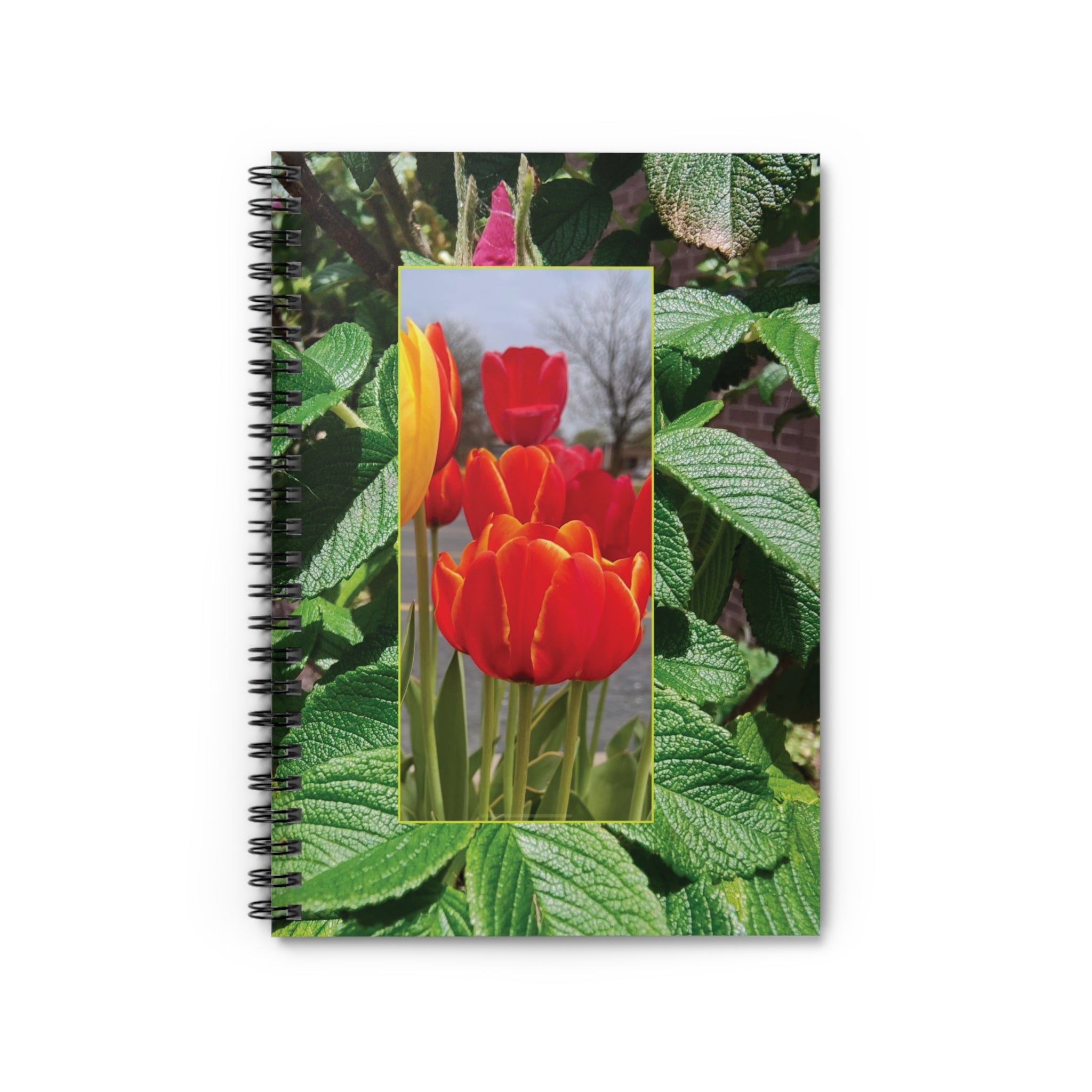 Floral Spiral Notebook - Ruled Line (8272843833516)