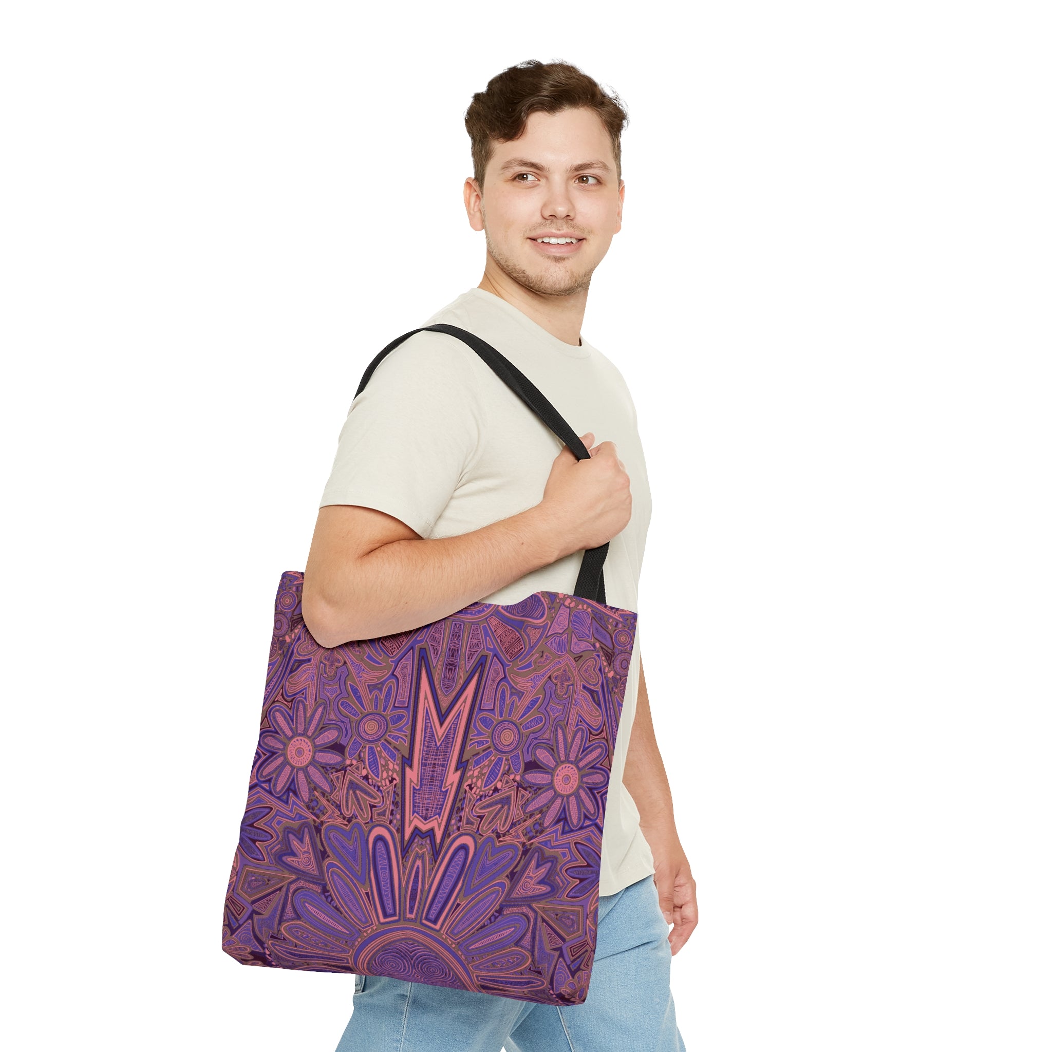 Electrified Chaos Tote Bag (7664760619180)