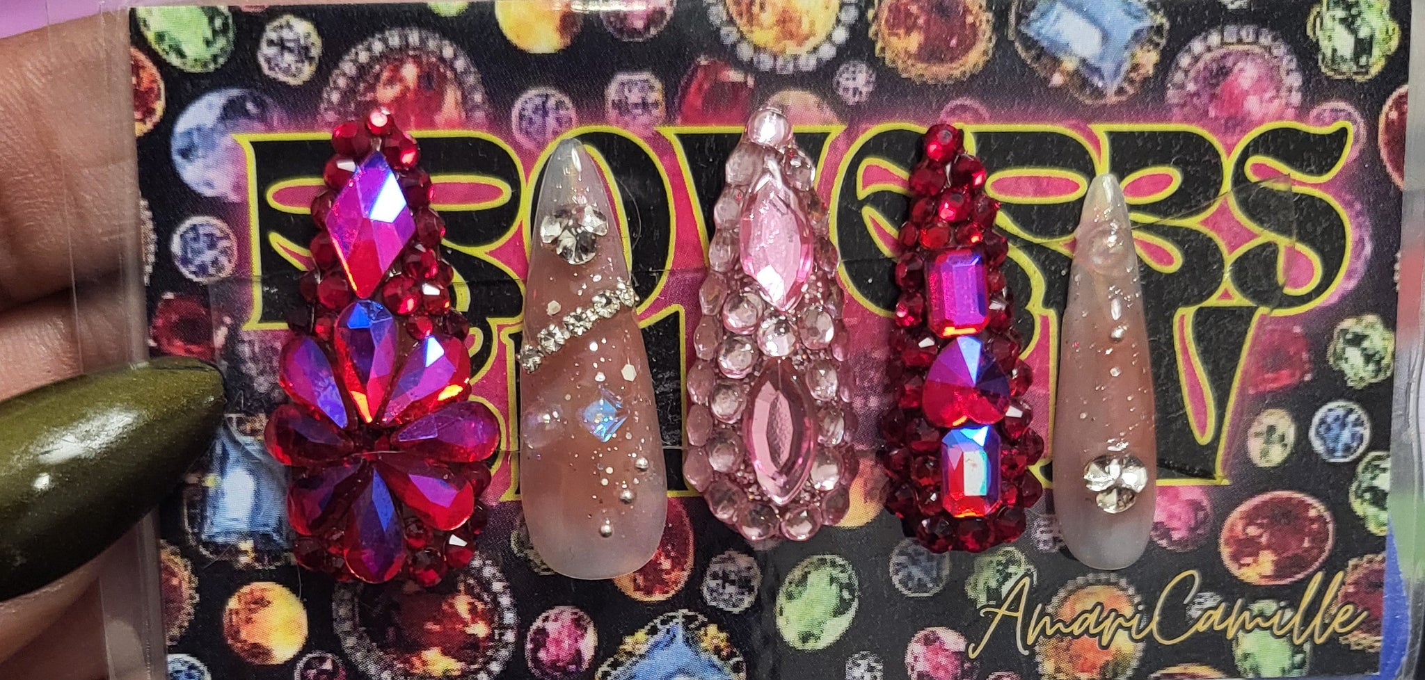 💅 Limited Edition Pink Palace Press-On Nail Set: The Bundle Fit for a Queen! Last Set Available 🫶🏽