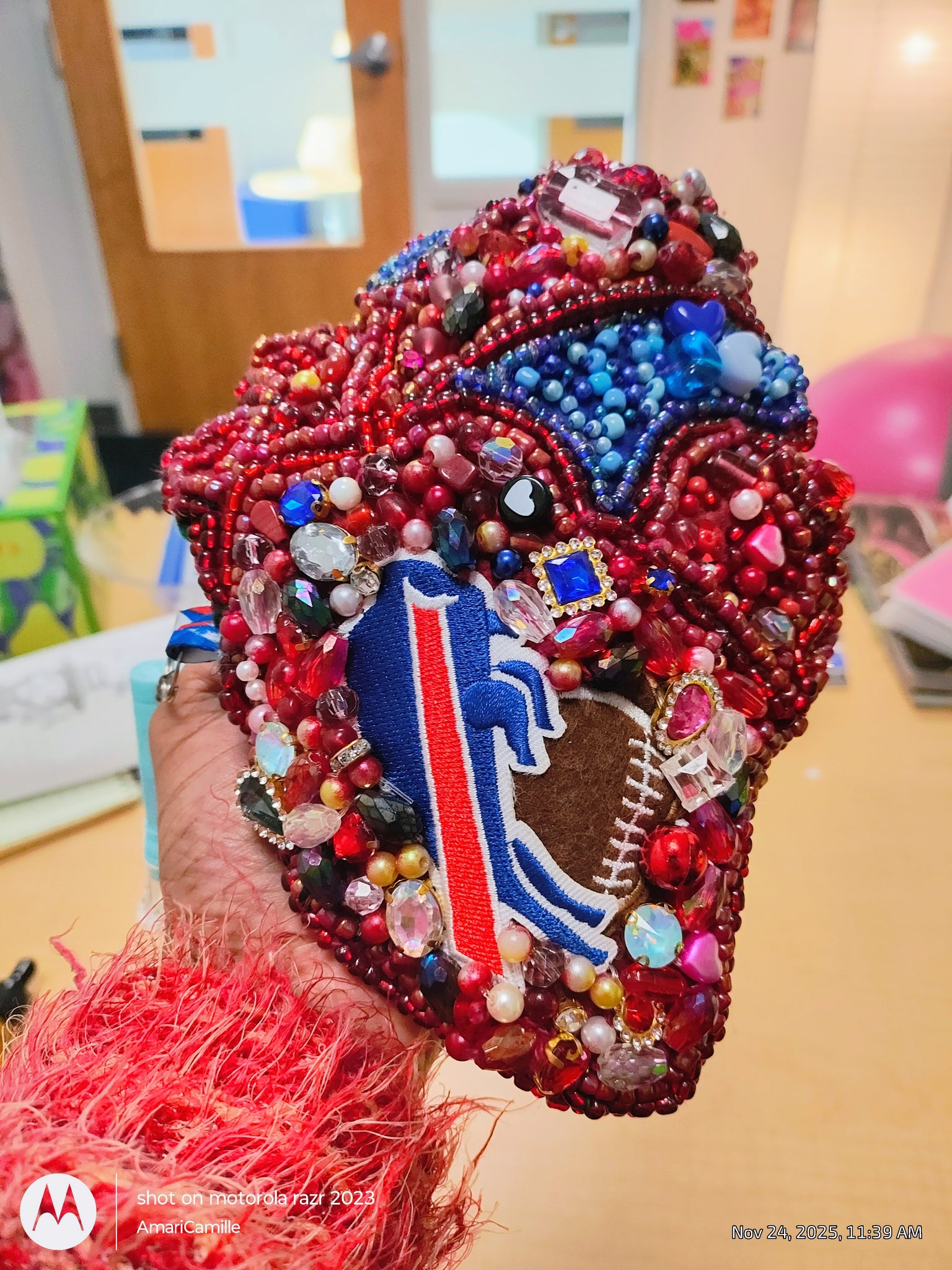 Limited Edition: Buffalo Bills Heart Game Day Clutch ❤️🪩