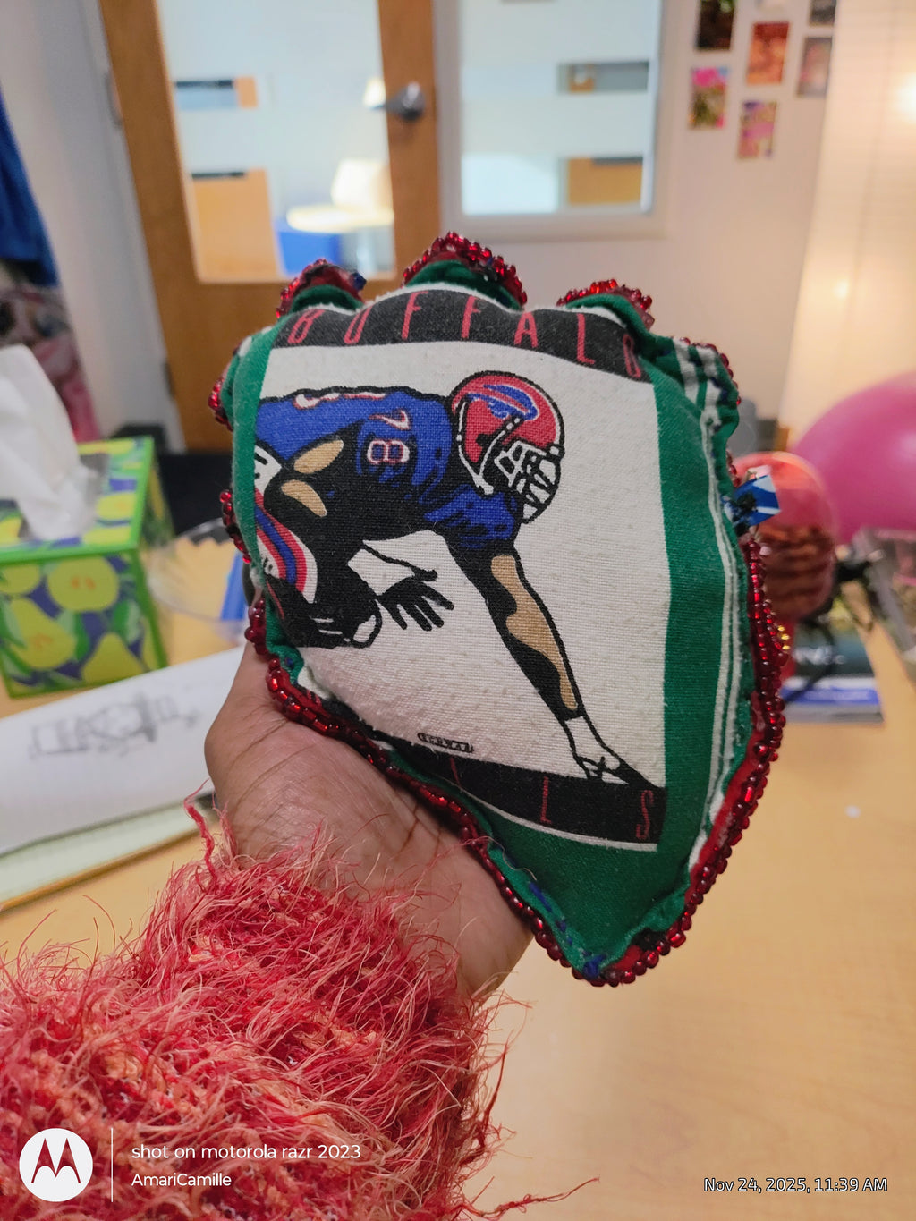 Limited Edition: Buffalo Bills Heart Game Day Clutch ❤️🪩